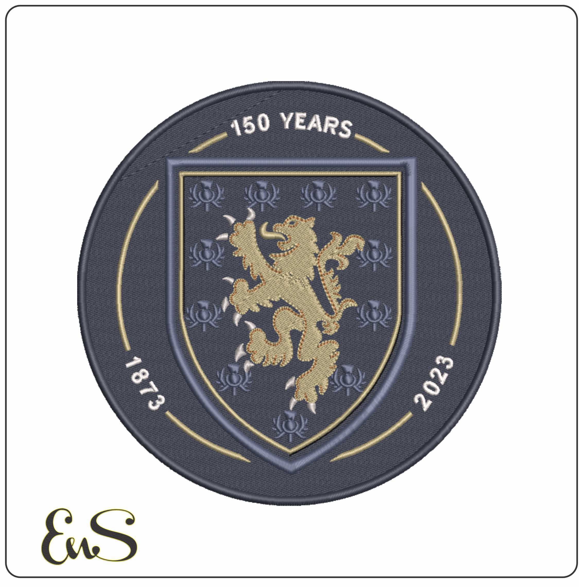 Scotland Football 150- Elegant embroidery design file - instant download