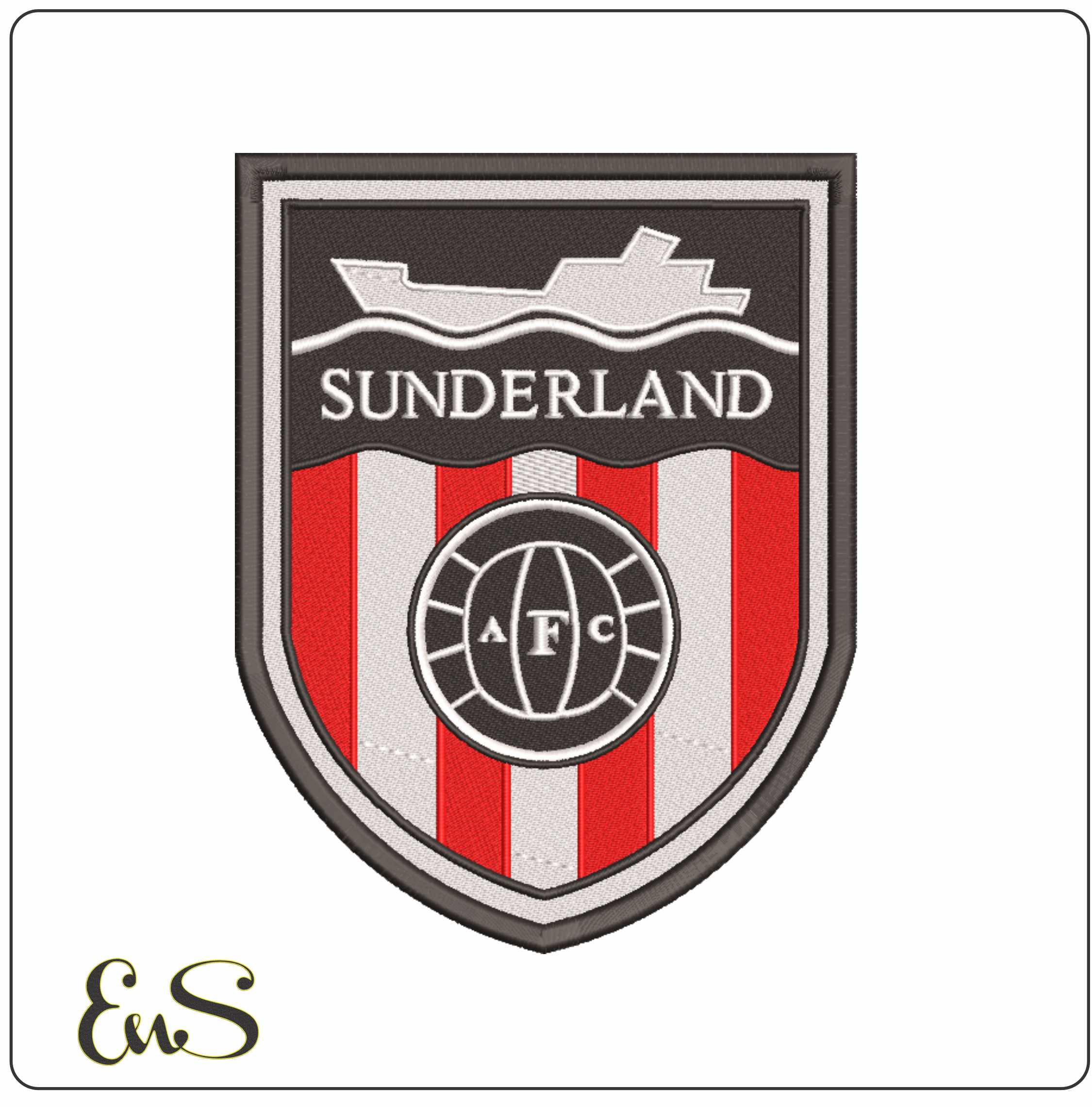 Sunderland Old- Elegant embroidery design file - instant download