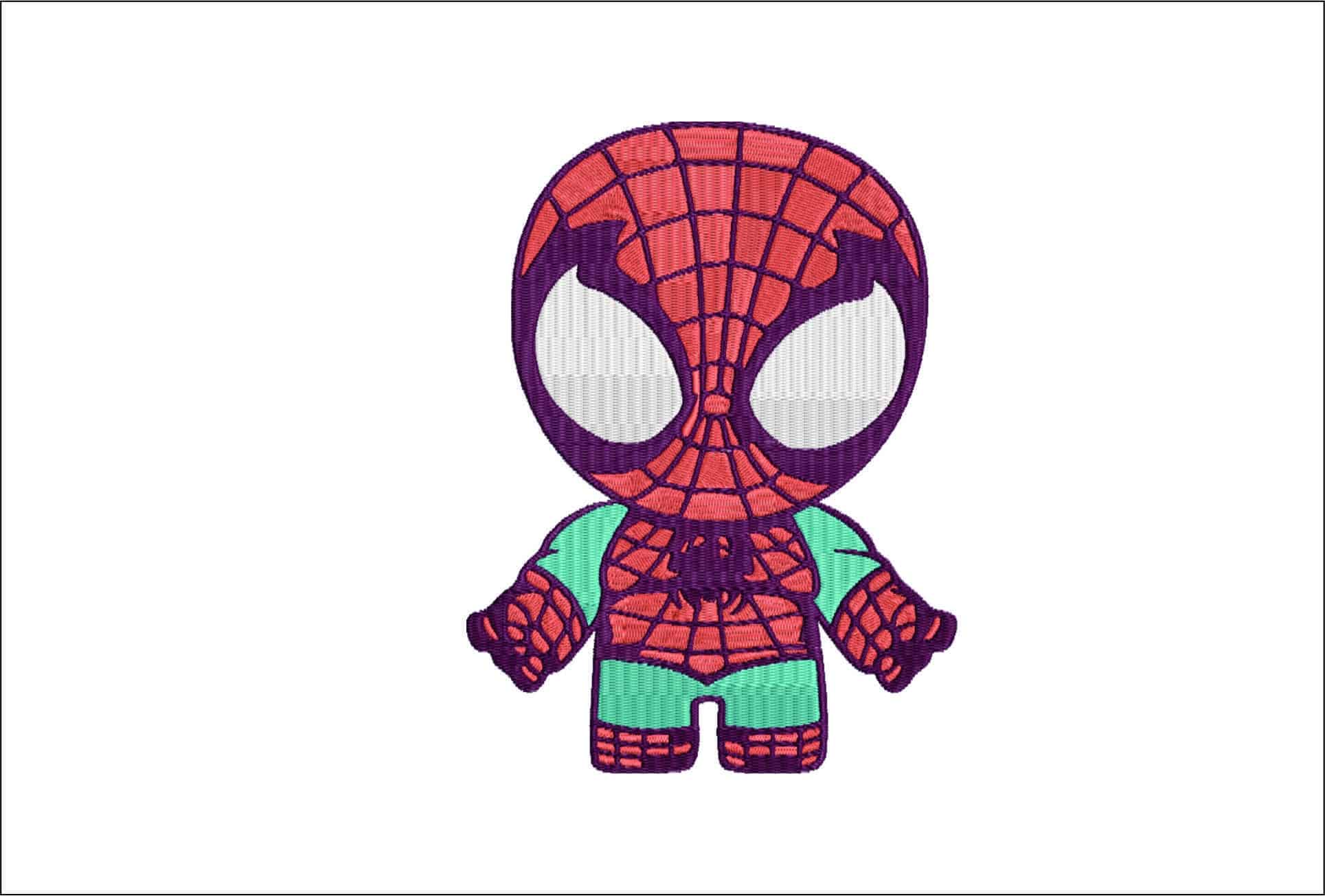 Baby Spiderman- Elegant embroidery design file - instant download