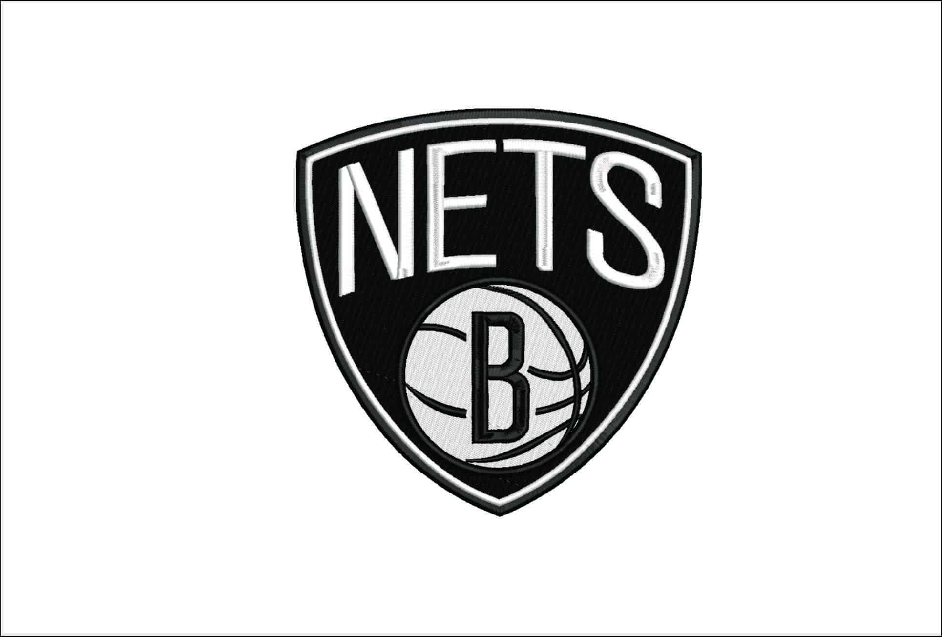 Brooklyn Nets Logo- Elegant embroidery design file - instant download