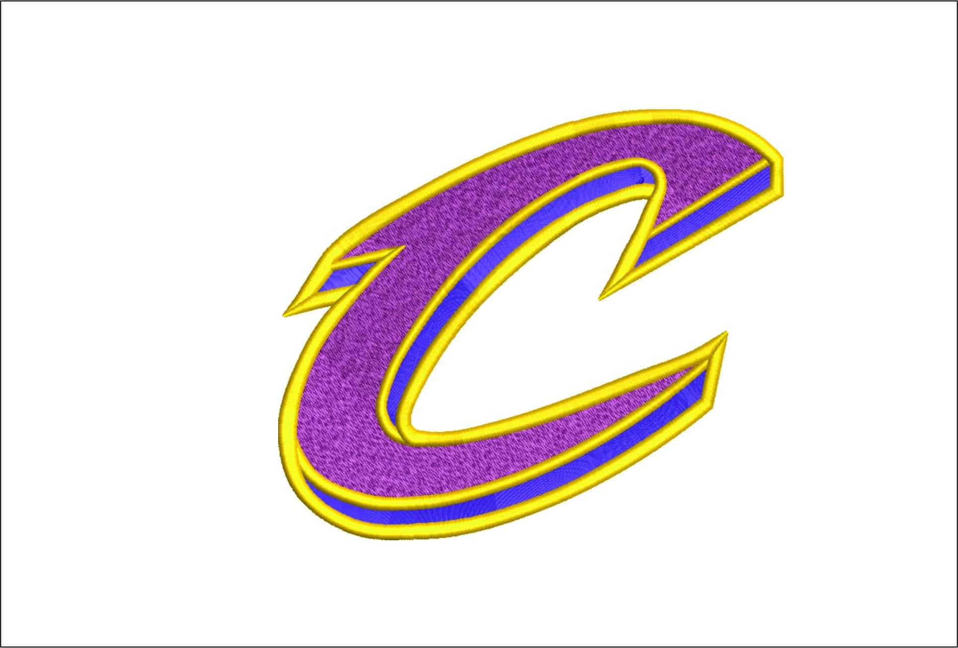 Cleveland Cavs Logo Elegant embroidery design file - instant download