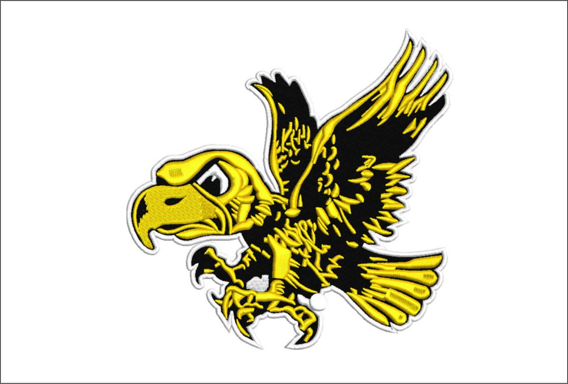 Iowa Hawkeyes 1956 Mascot- Elegant embroidery design file - instant download