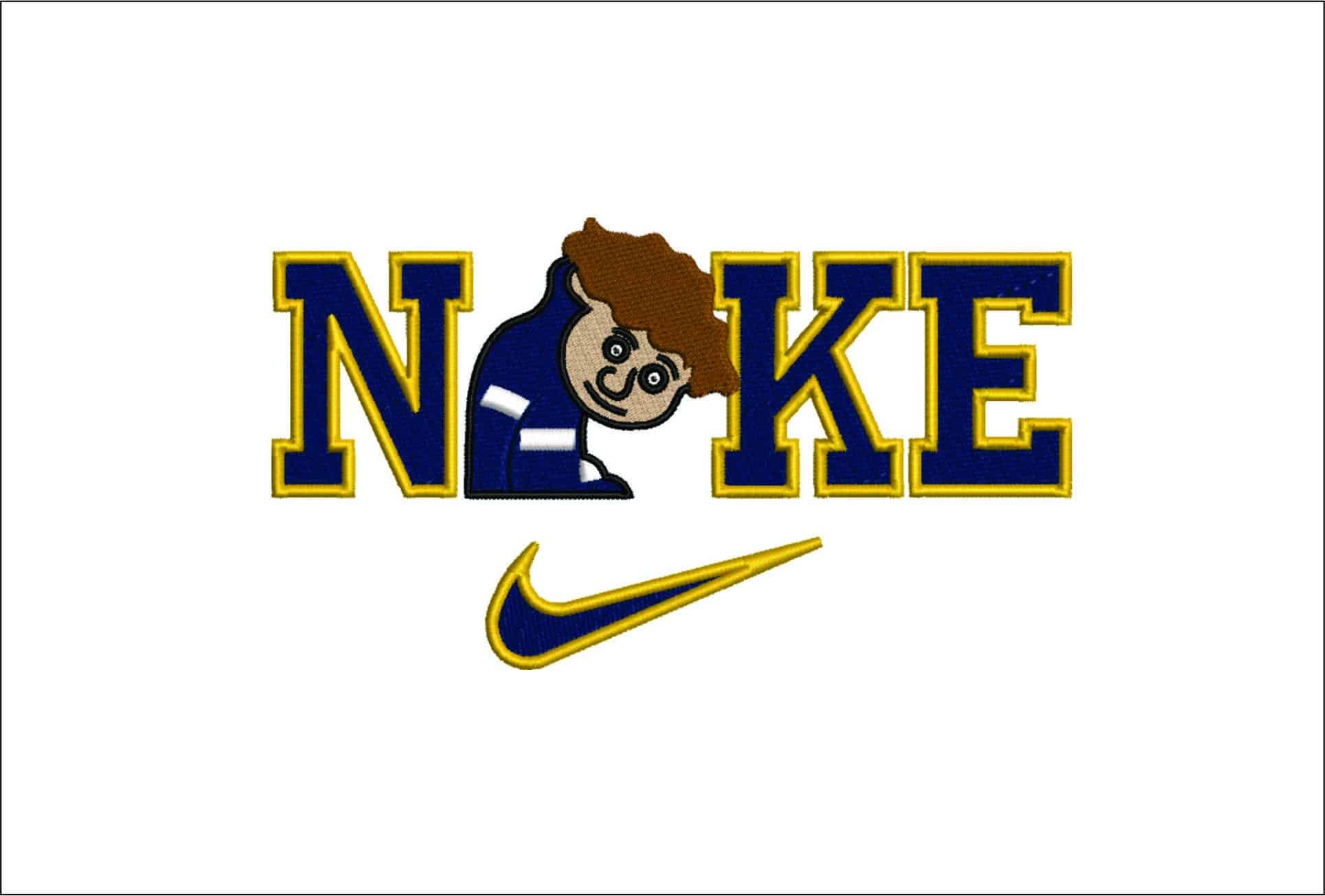 Nike boy-Elegant embroidery design file - instant download