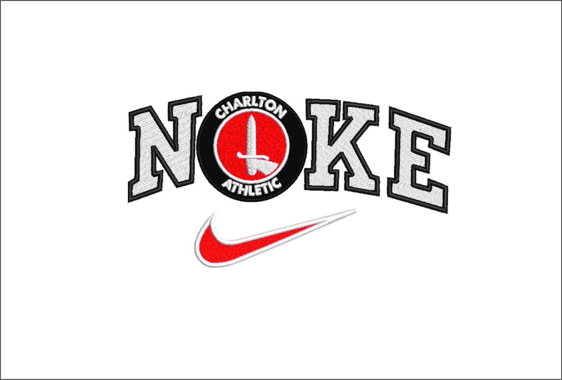 Nike Charlton Athletic-Elegant embroidery design file - instant download