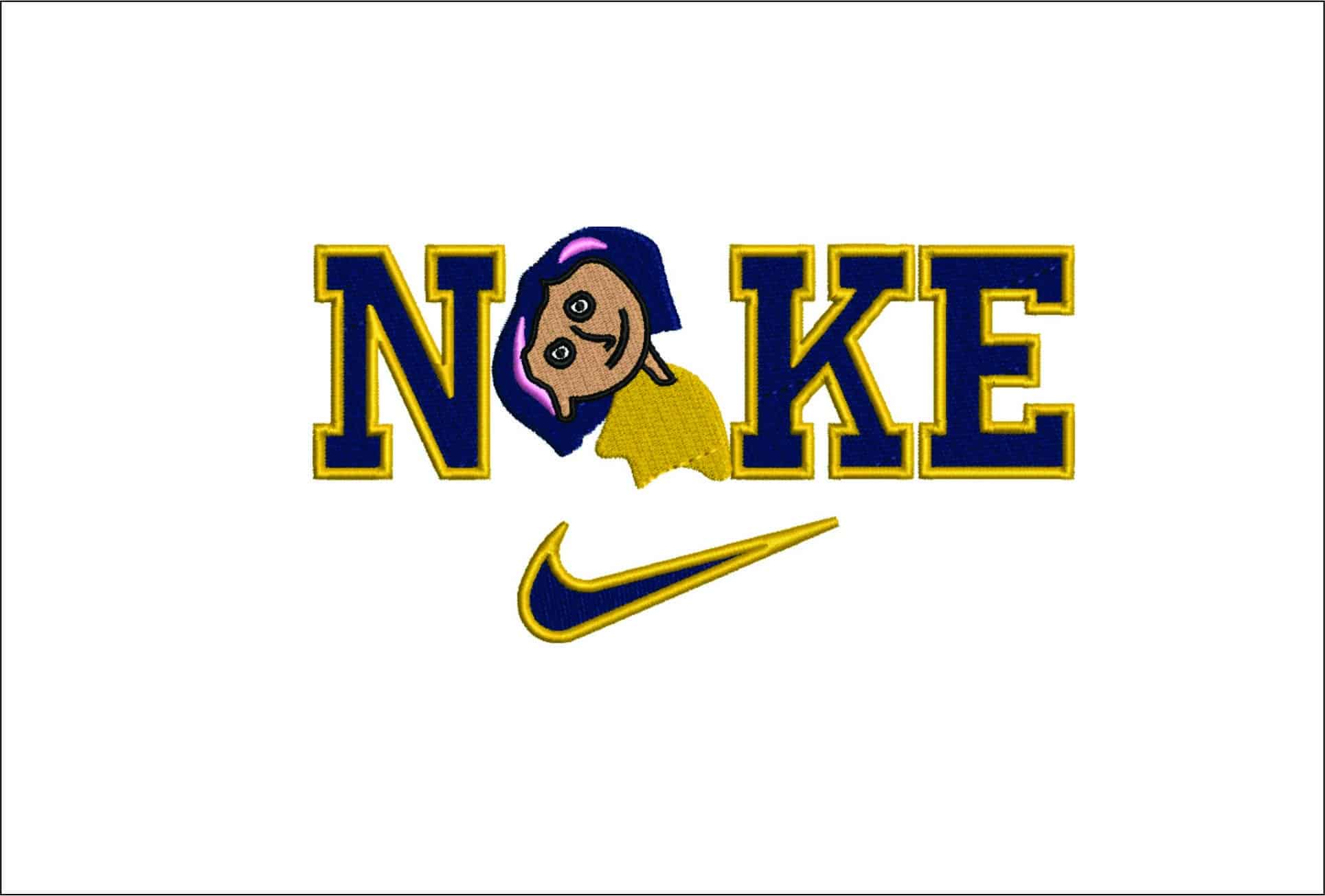 Nike Girl - Ford-Elegant embroidery design file - instant download