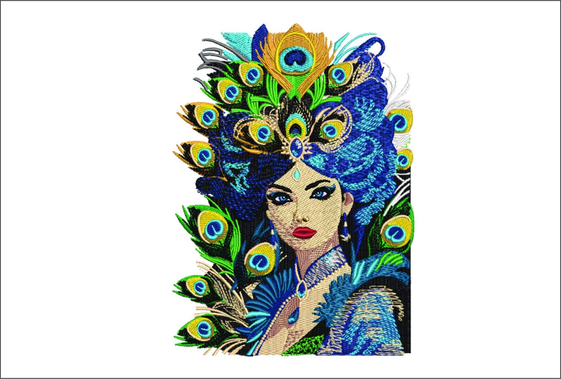 Queen-Elegant embroidery design file - instant download