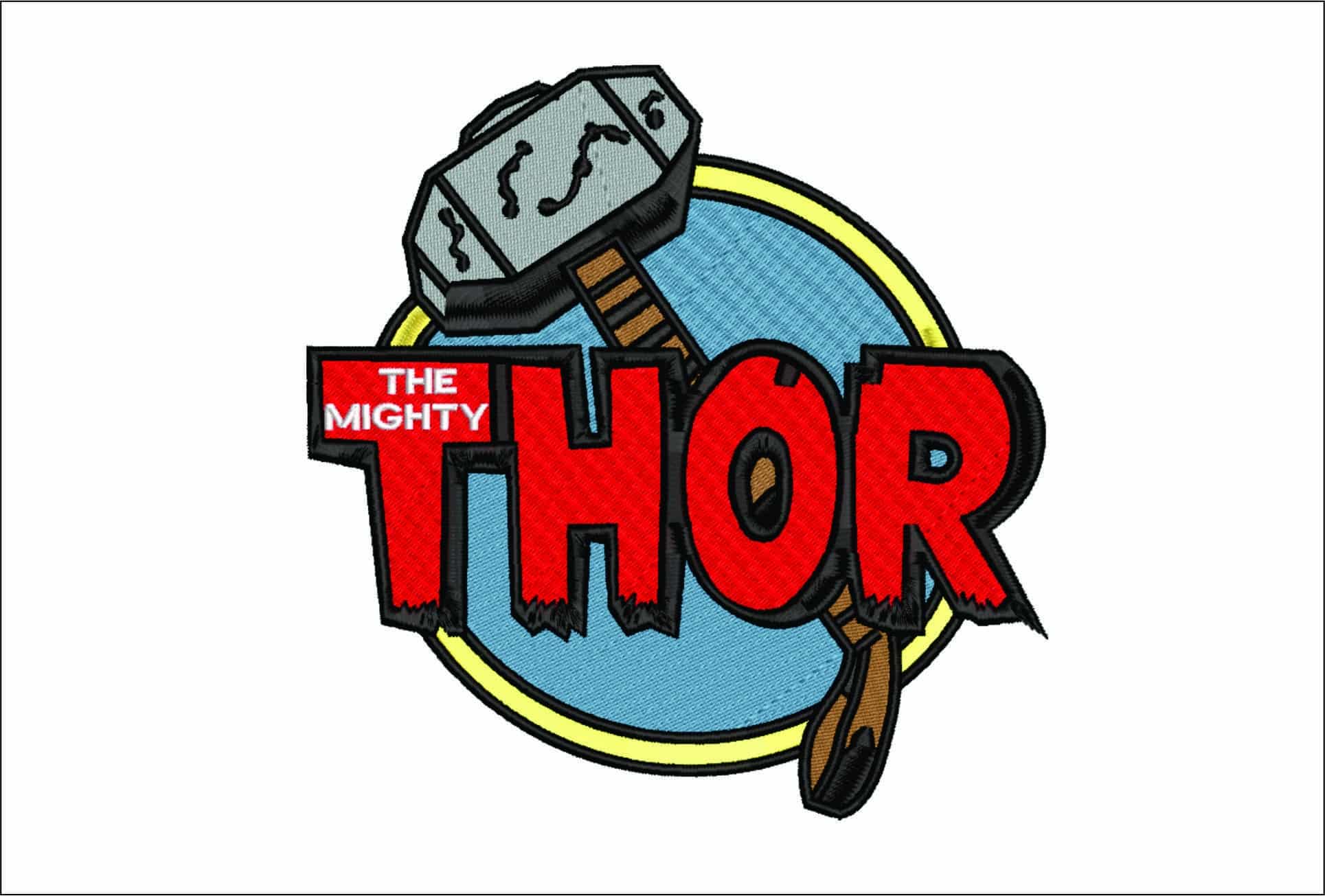 The Might Thor-Elegant embroidery design file - instant download