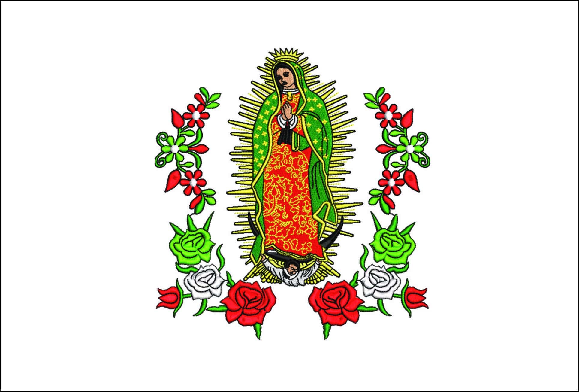 Virgin Mary-Elegant embroidery design file - instant download