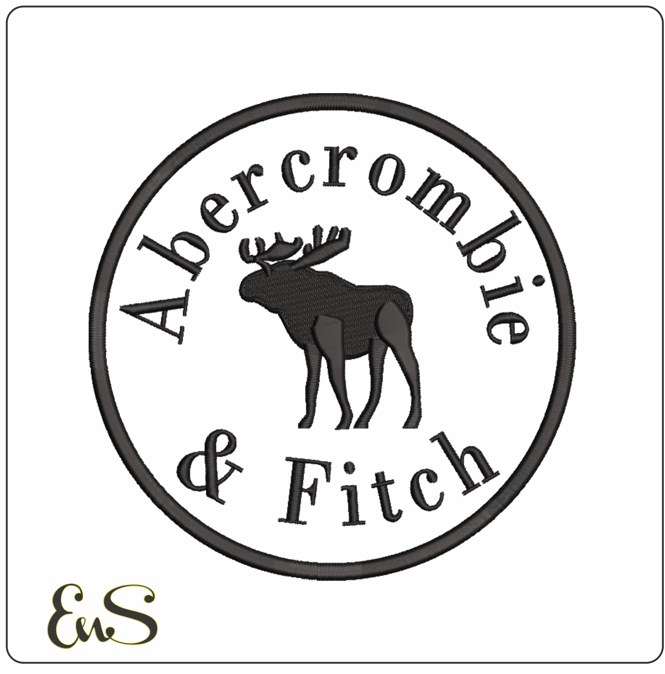 Abercomie and Fitch-Elegant embroidery design file - instant download