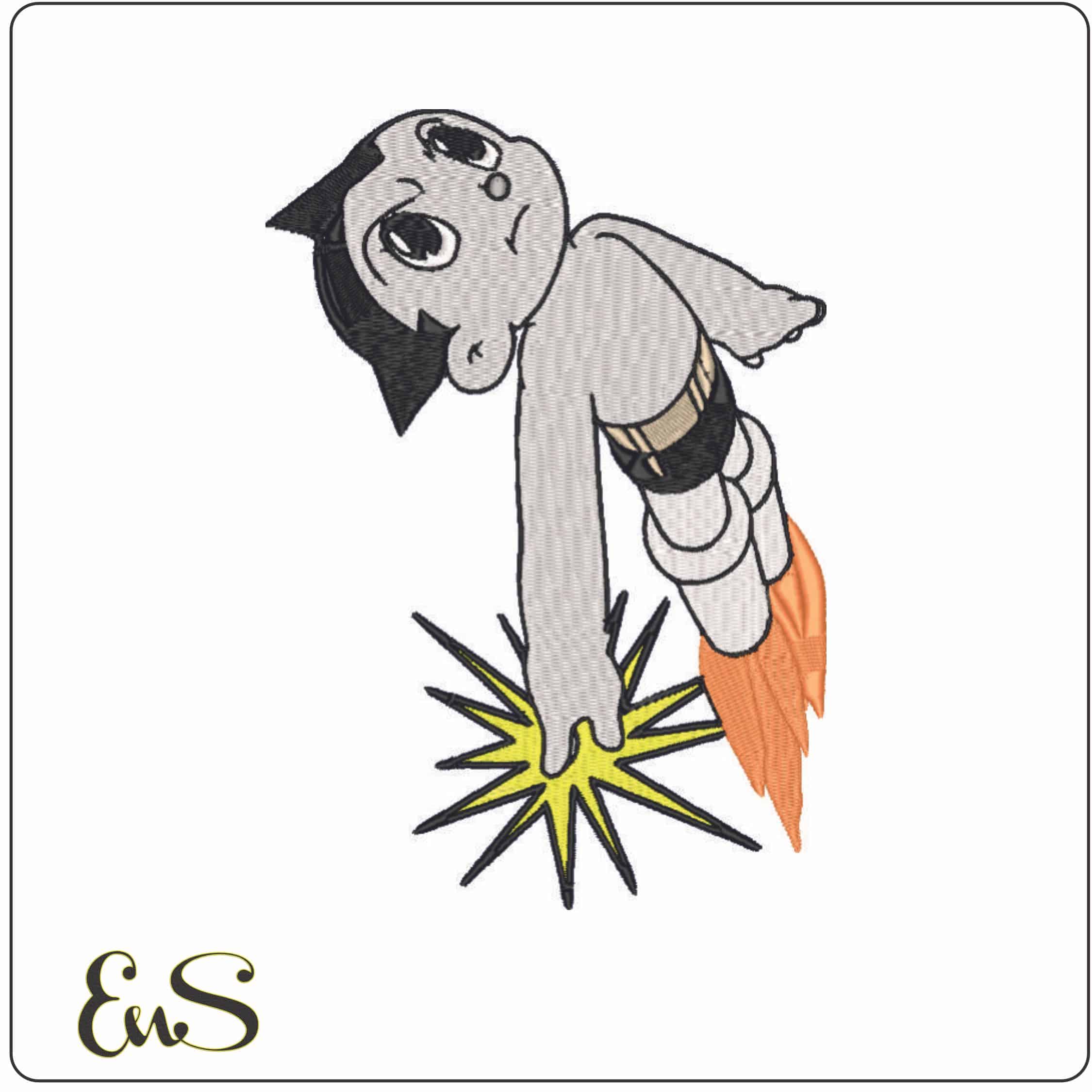 Astro - Astro boy - Anime-Elegant embroidery design file - instant download