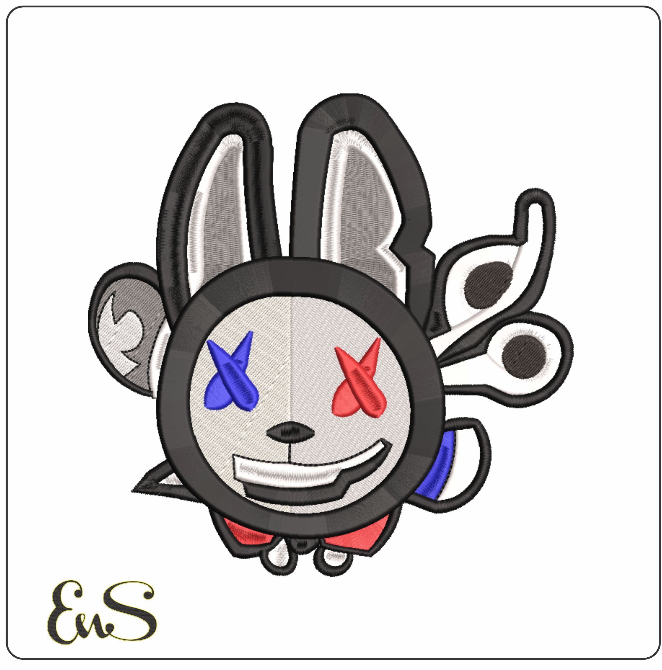 Bad Bunny Texas-Elegant embroidery design file - instant download