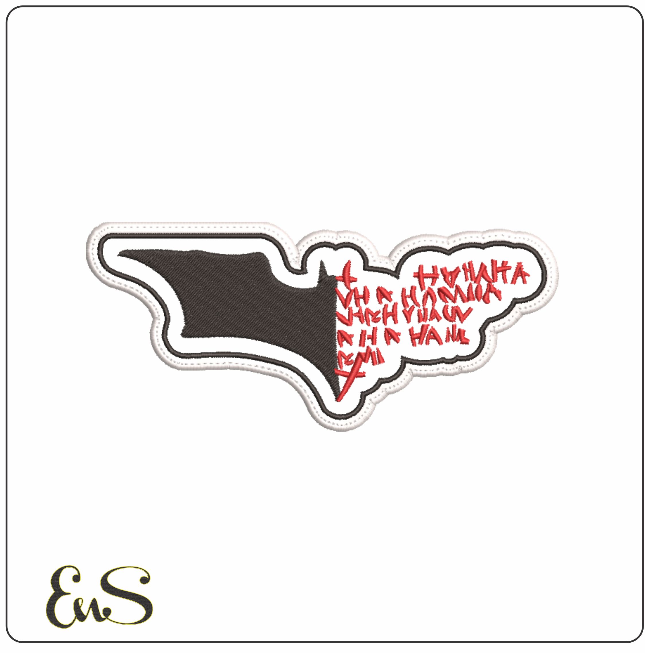 Batman HAHAHA Design - DC Comics-Elegant embroidery design file - instant download