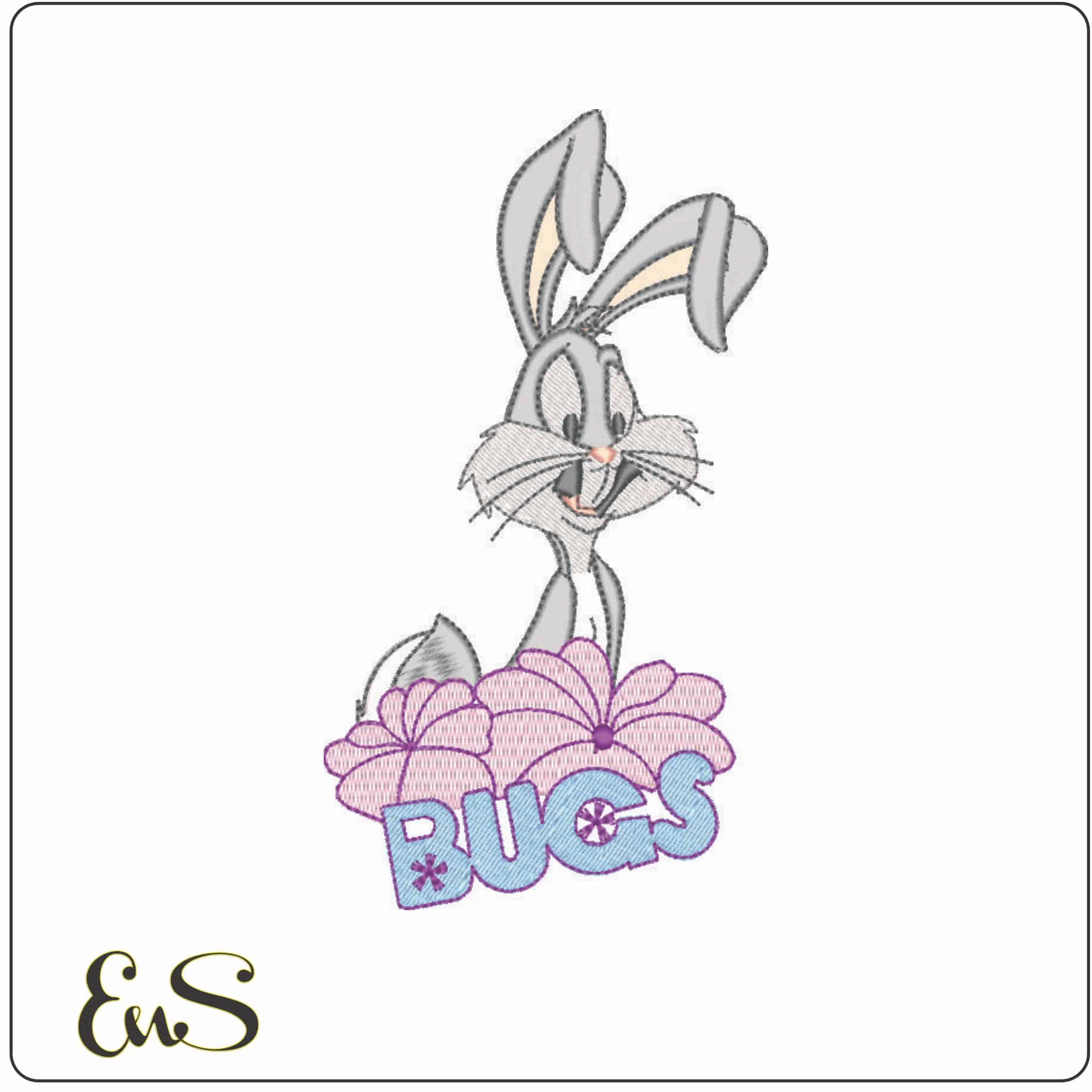 Buggs and Flowers-Elegant embroidery design file - instant download