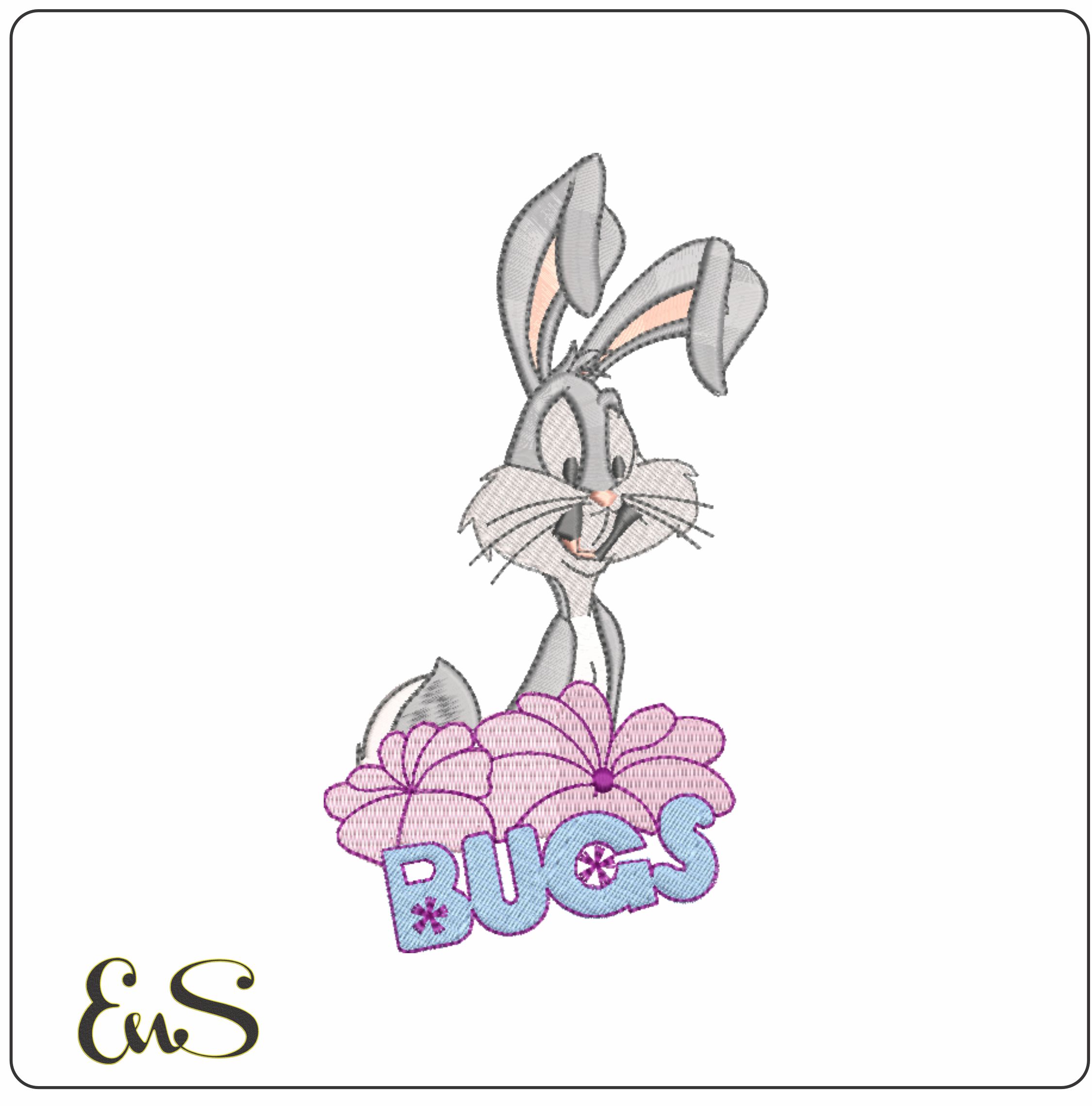 Buggs and Flowers-Elegant embroidery design file - instant download