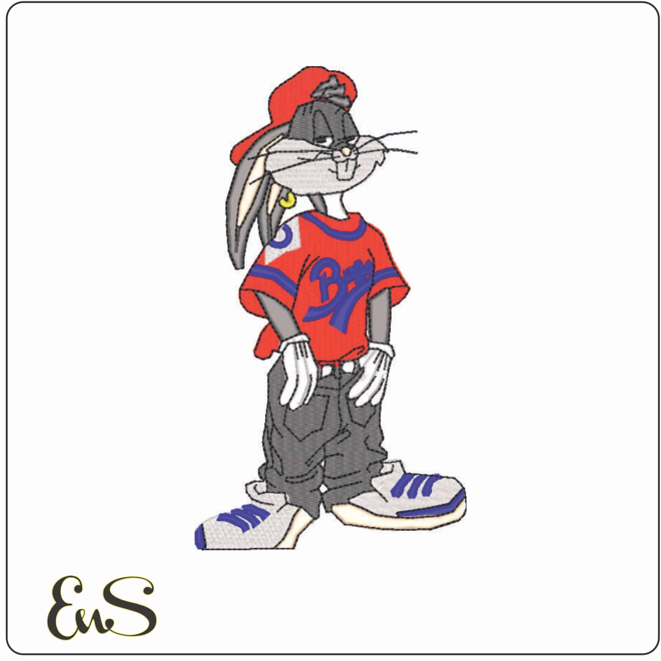 Buggs Street - Looney Tunes-Elegant embroidery design file - instant download