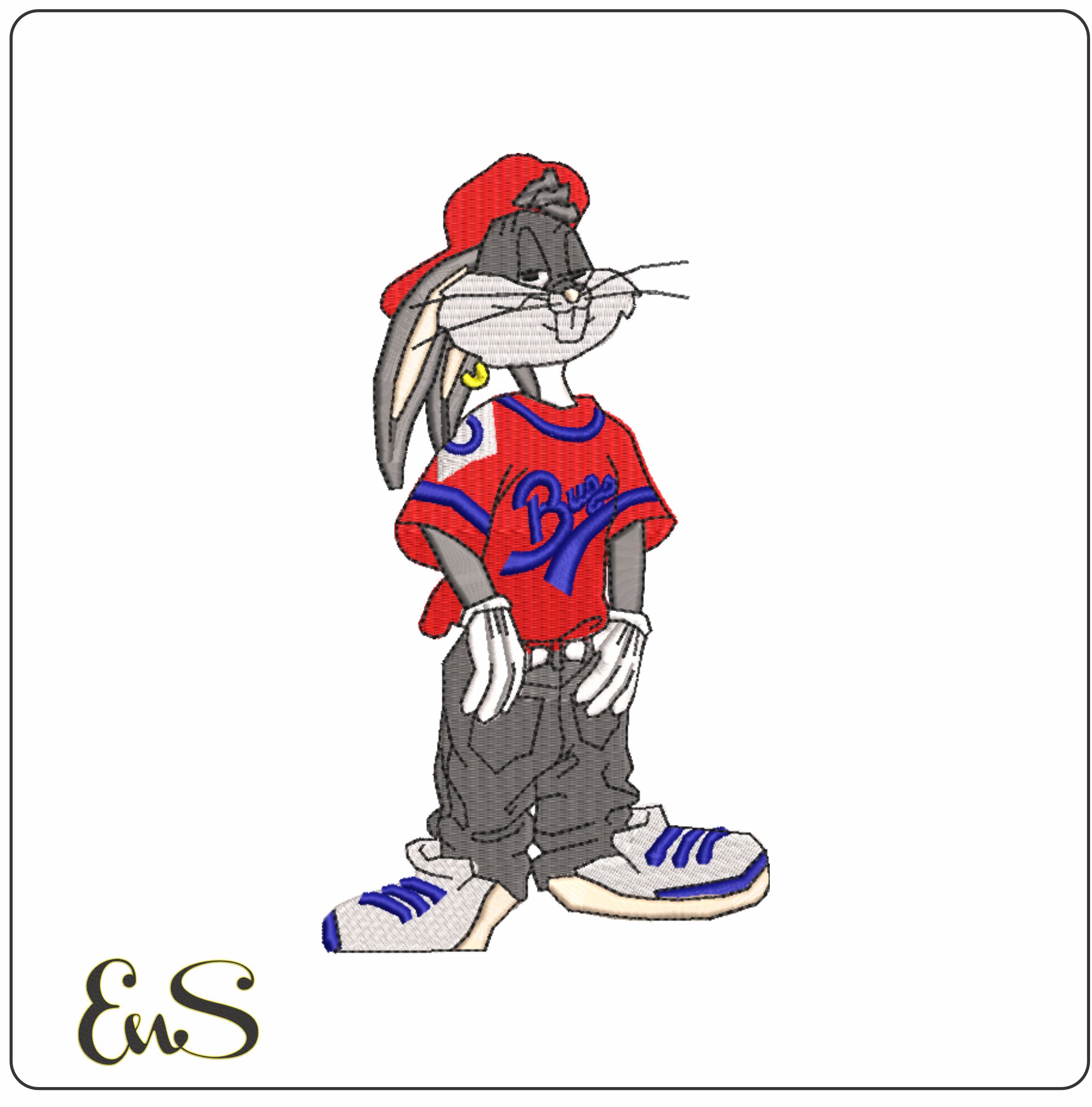 Buggs Street - Looney Tunes-Elegant embroidery design file - instant download