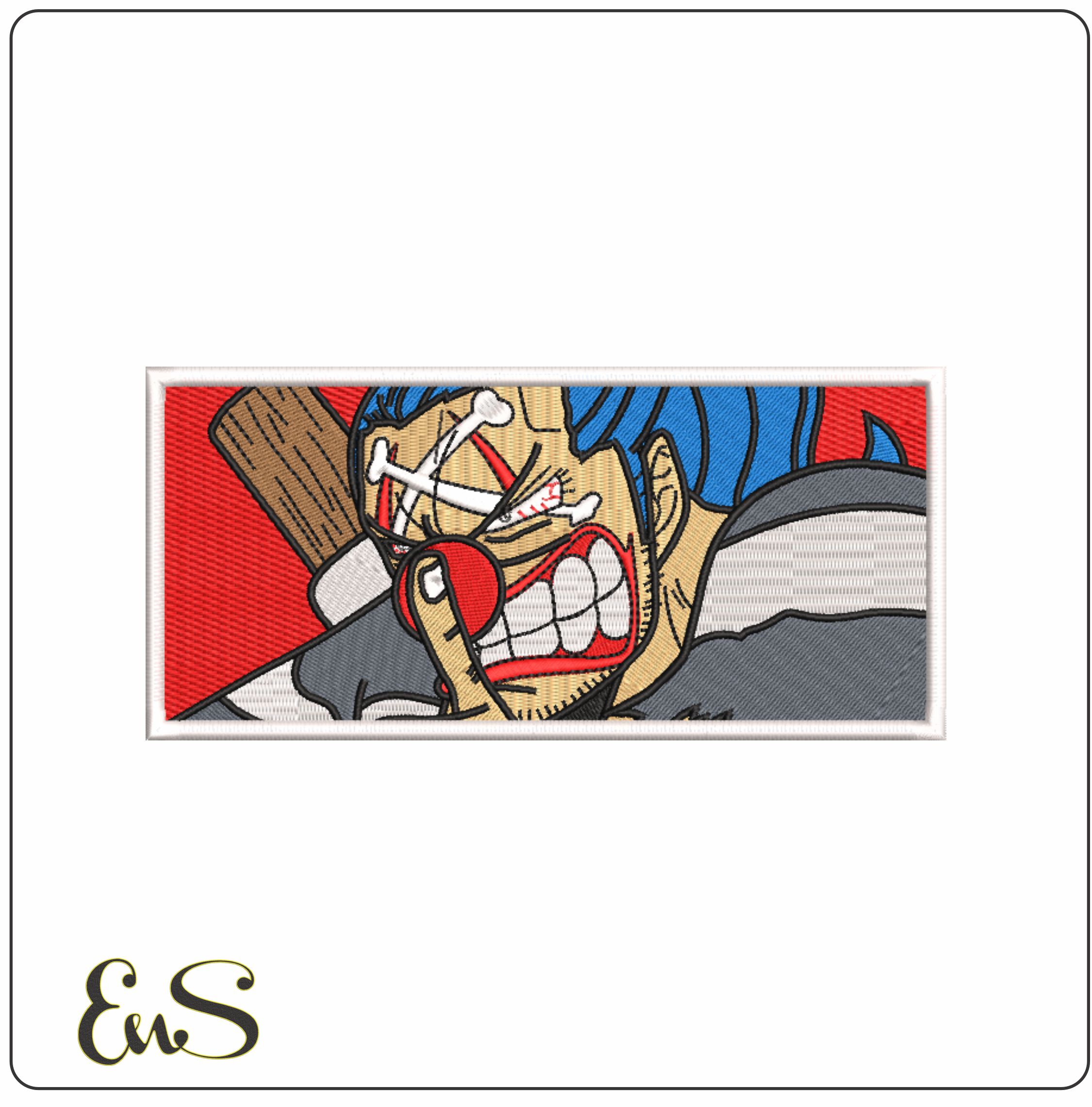 Buggy the Clown-One Piece-Anime-Elegant embroidery design file - instant download