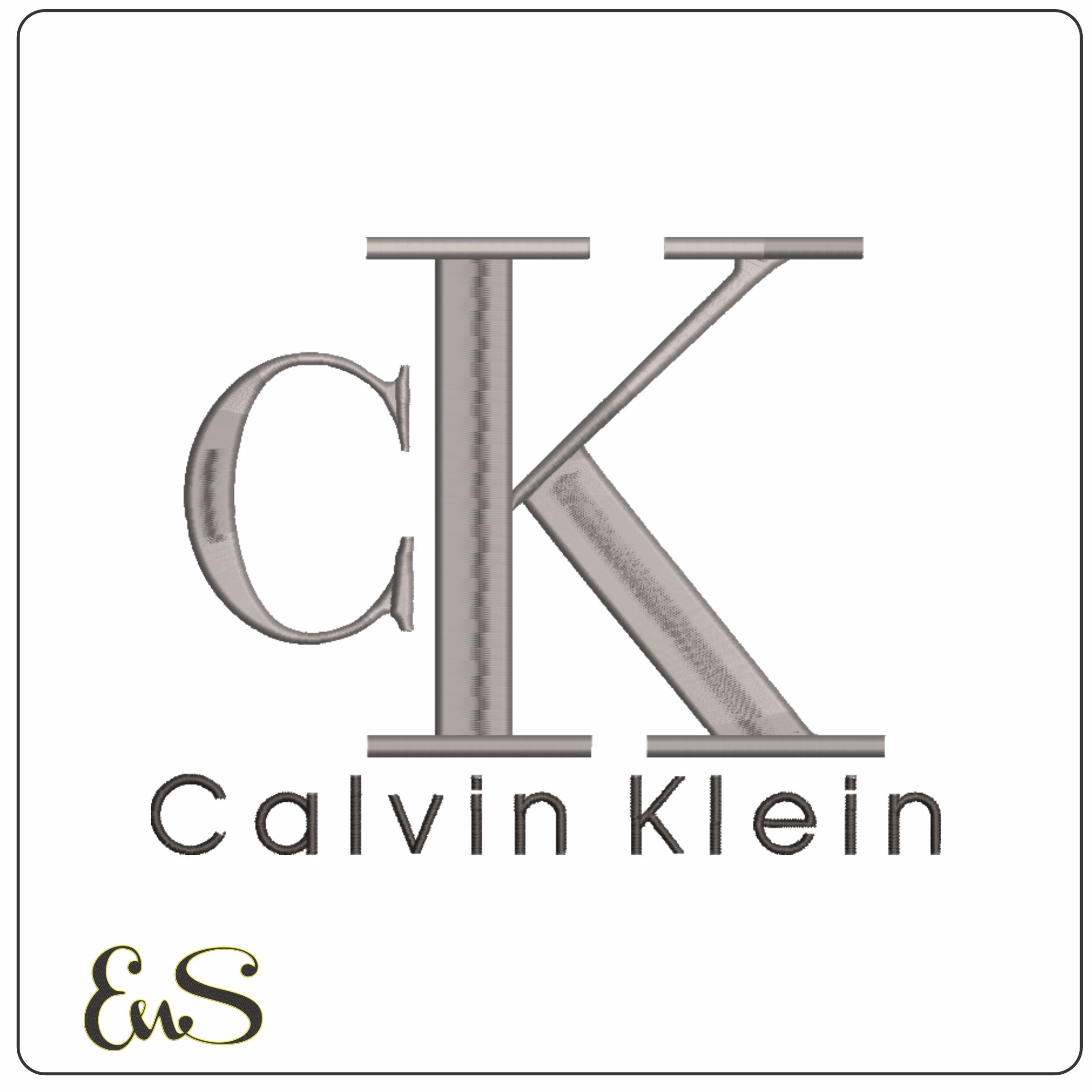 CK Calvin Klien-Elegant embroidery design file - instant download