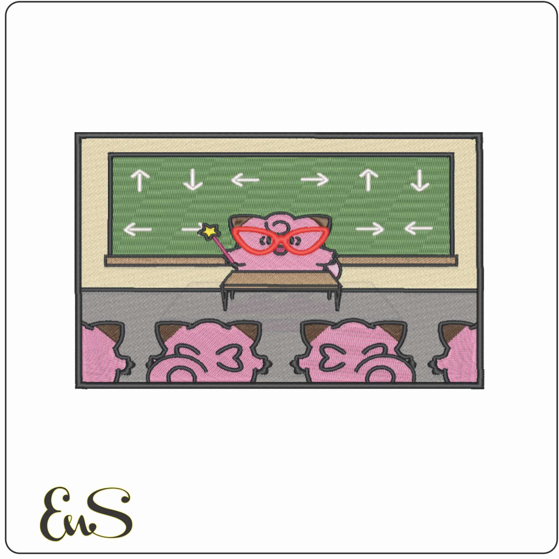 Clefairy Says Game - Pokemon - Anime-Elegant embroidery design file - instant download