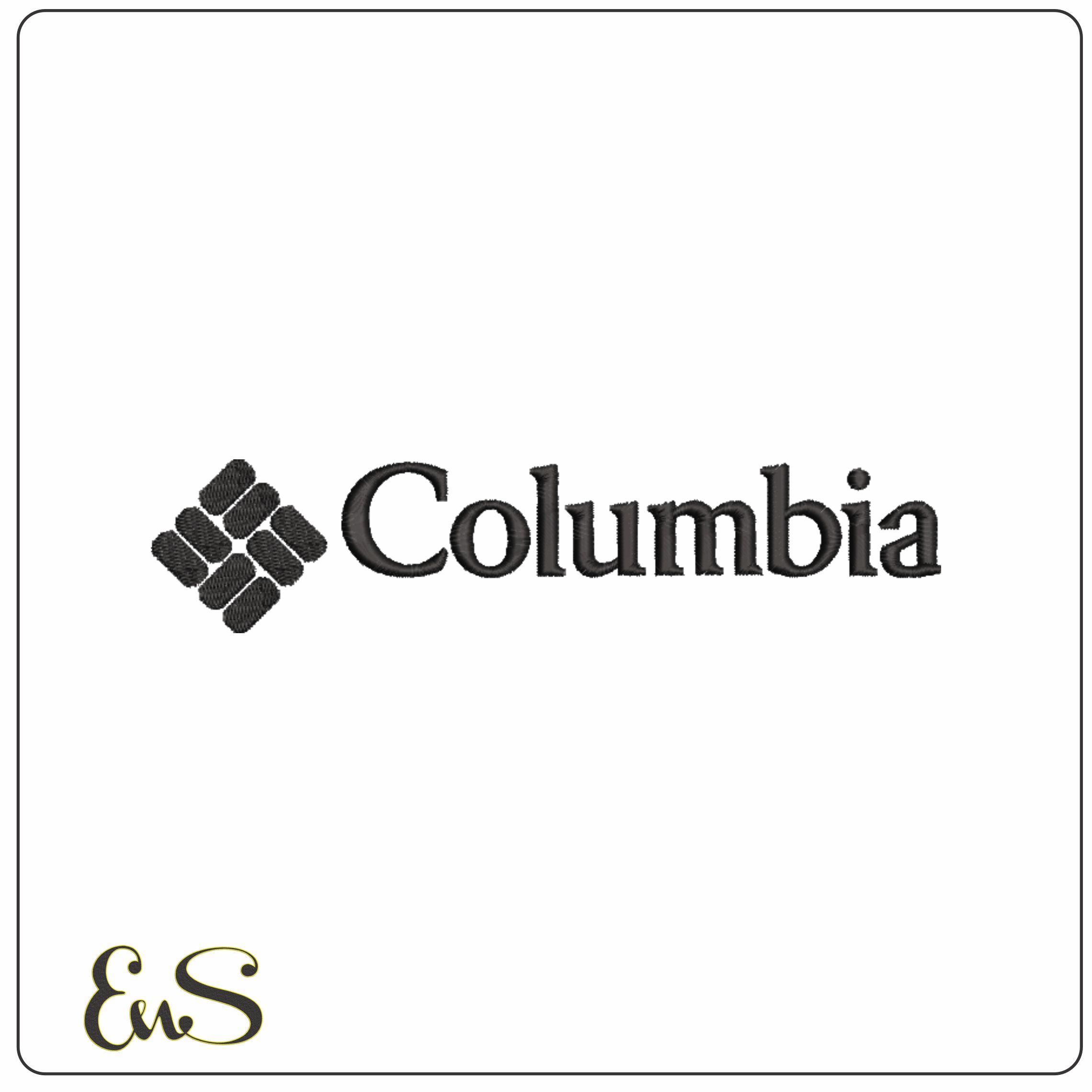 Columbia Brand-Elegant embroidery design file - instant download
