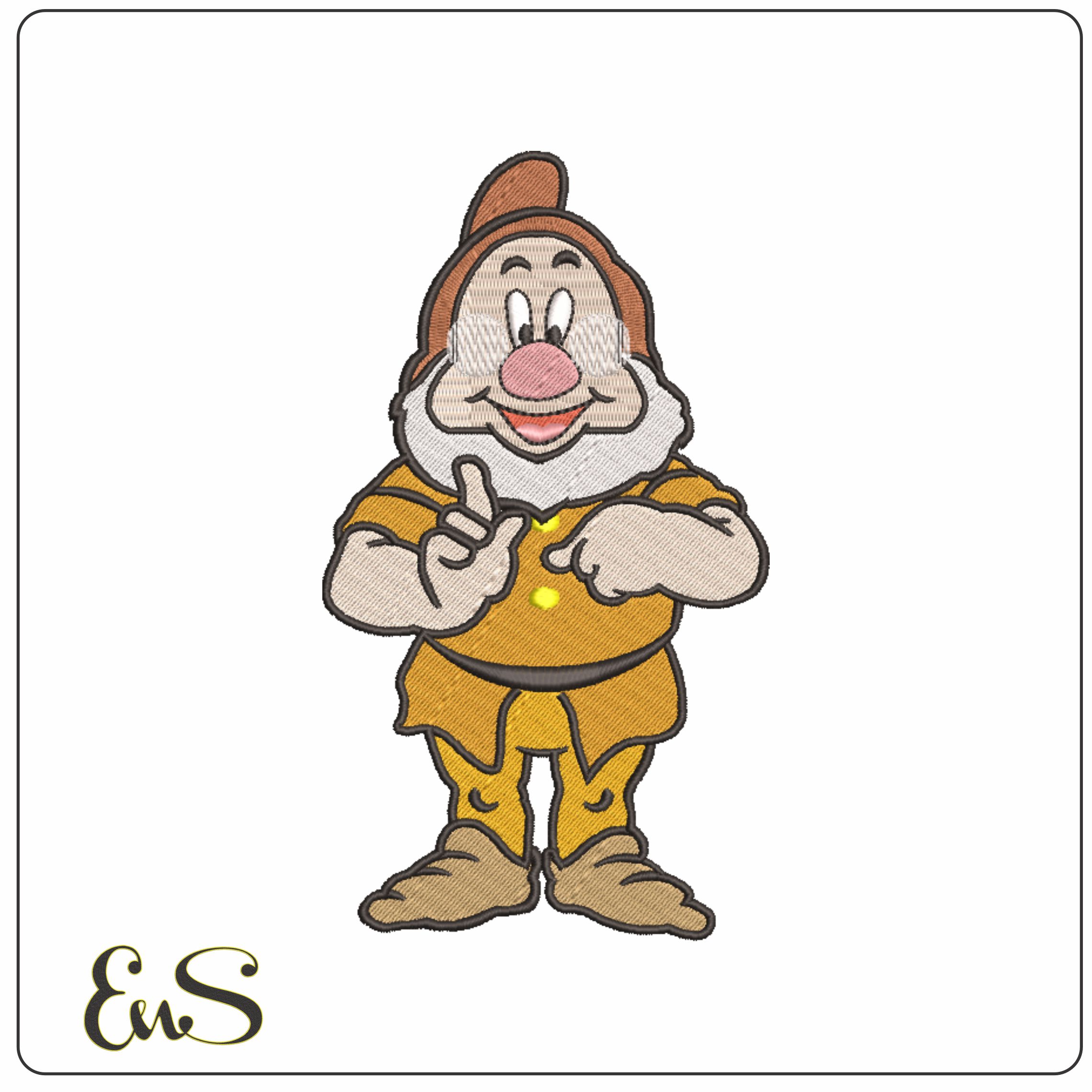 Dwarf Doc Snow White - Disney-Elegant embroidery design file - instant download