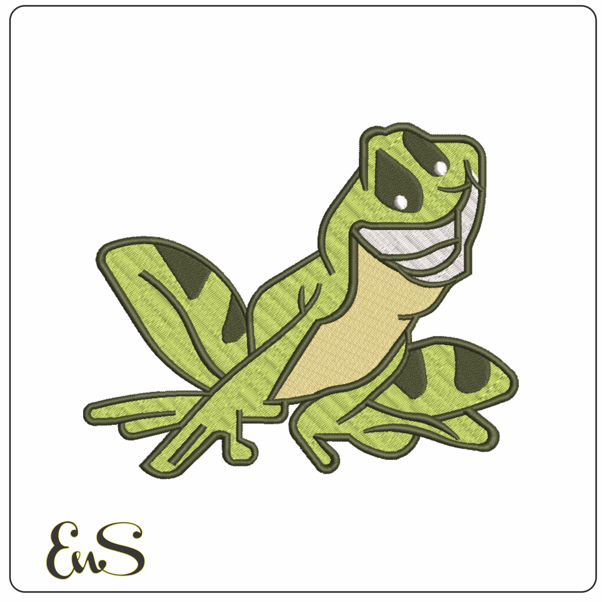 Frog Prince-Elegant embroidery design file - instant download