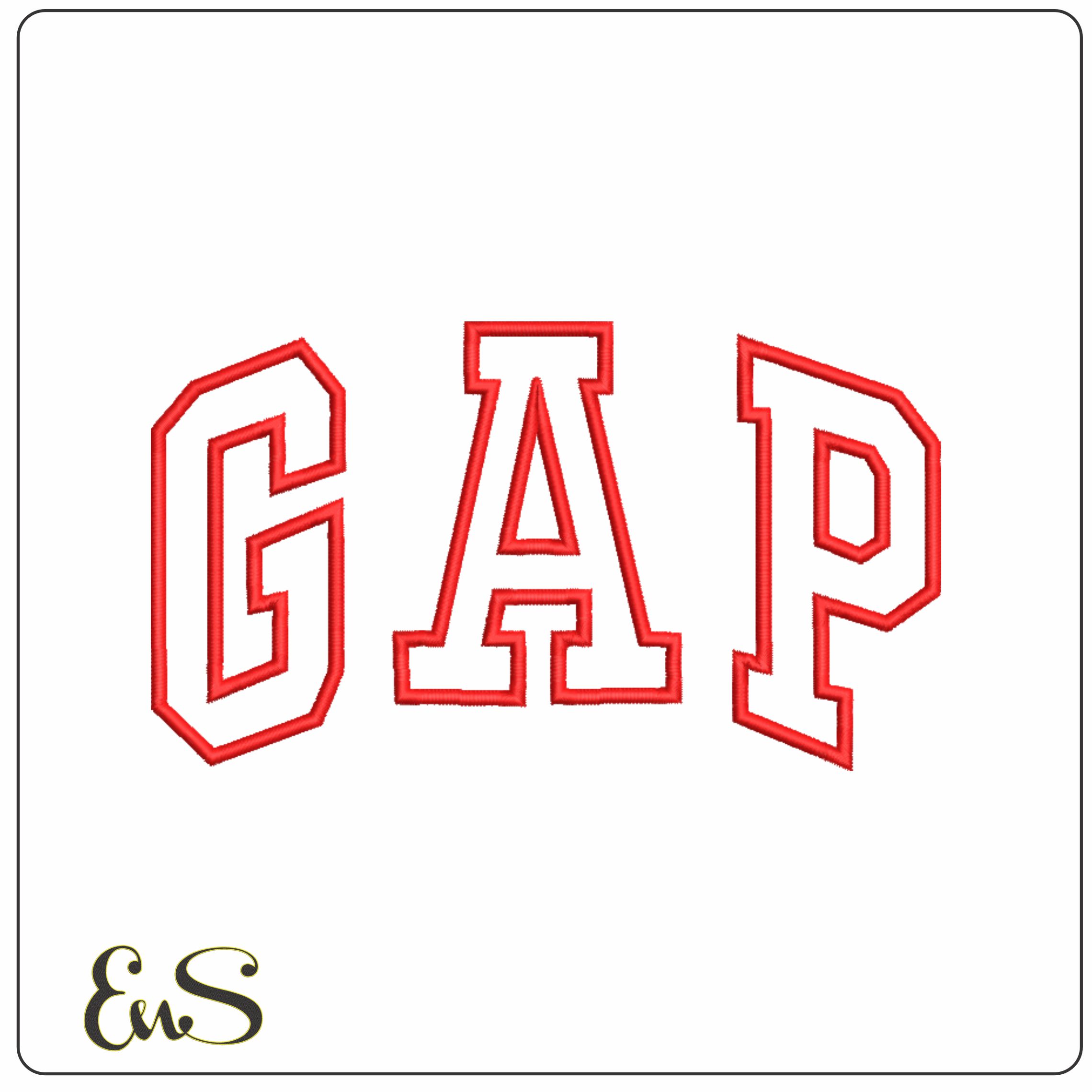 GAP-Elegant embroidery design file - instant download
