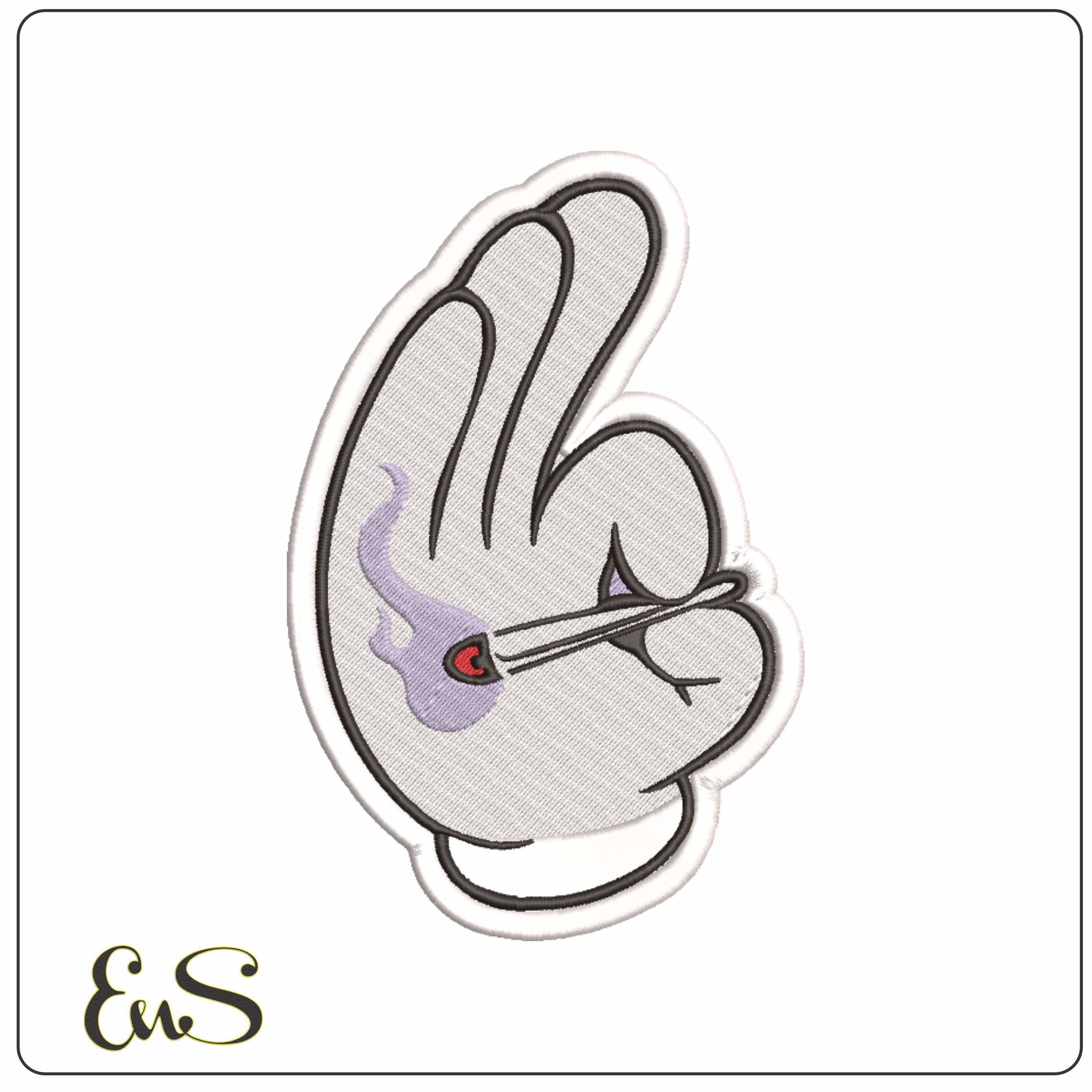 Hand with Joint-Elegant embroidery design file - instant download