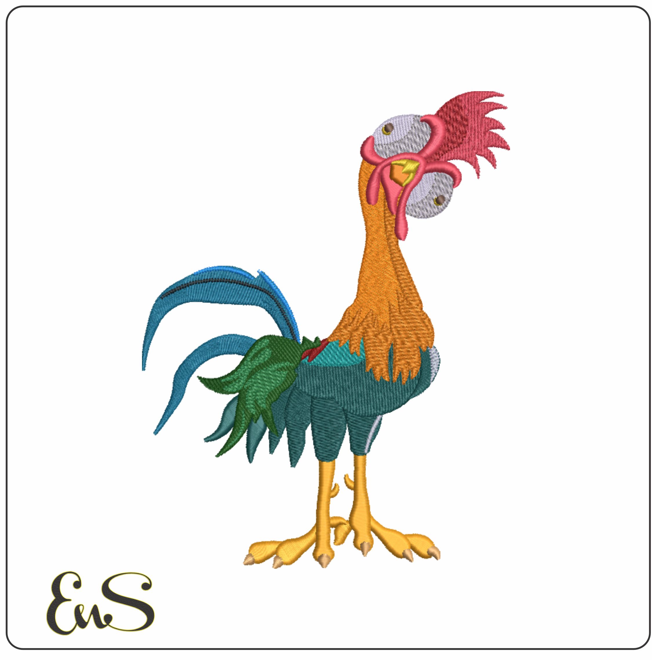 Hei Hei-Elegant embroidery design file - instant download