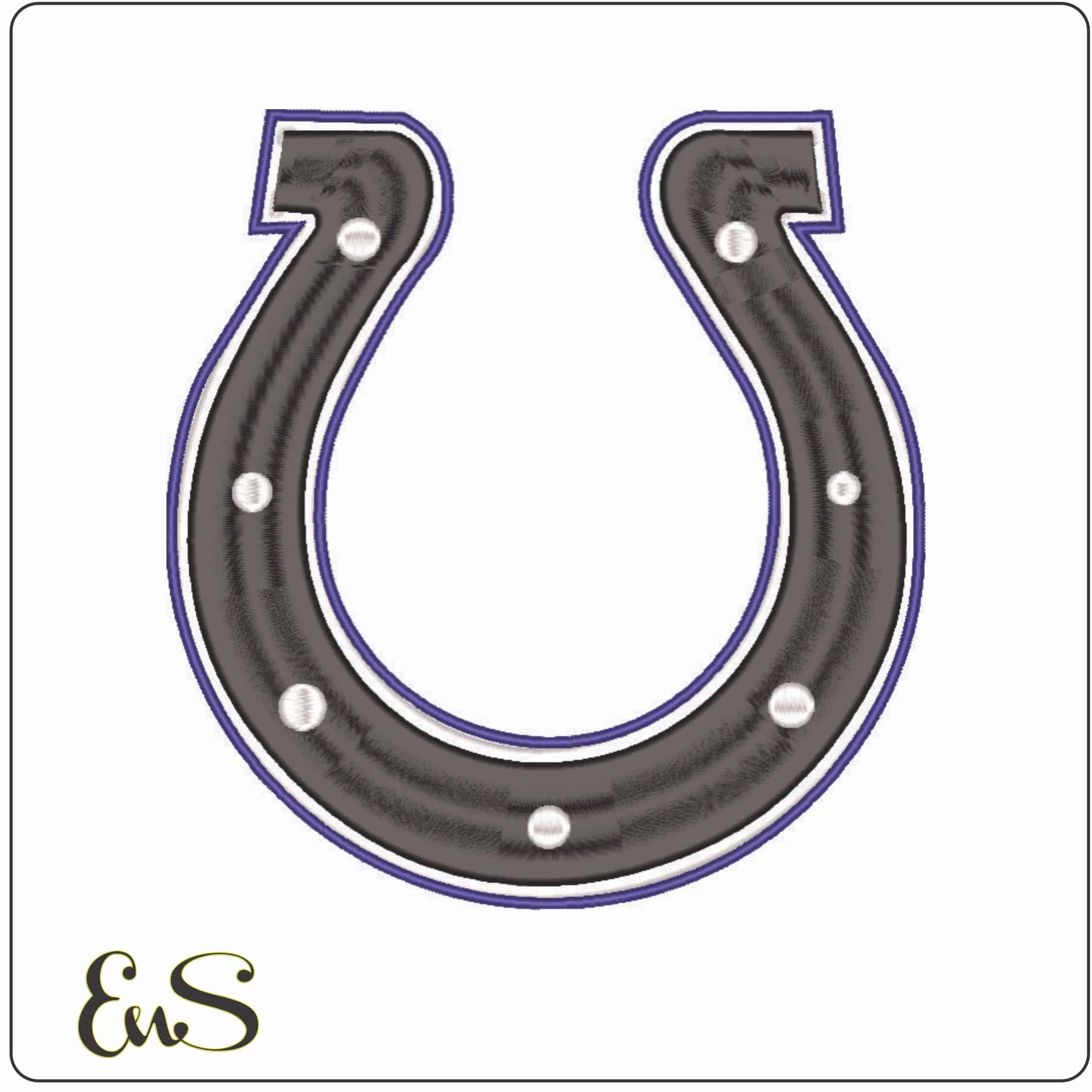 Horseshoe-Elegant embroidery design file - instant download