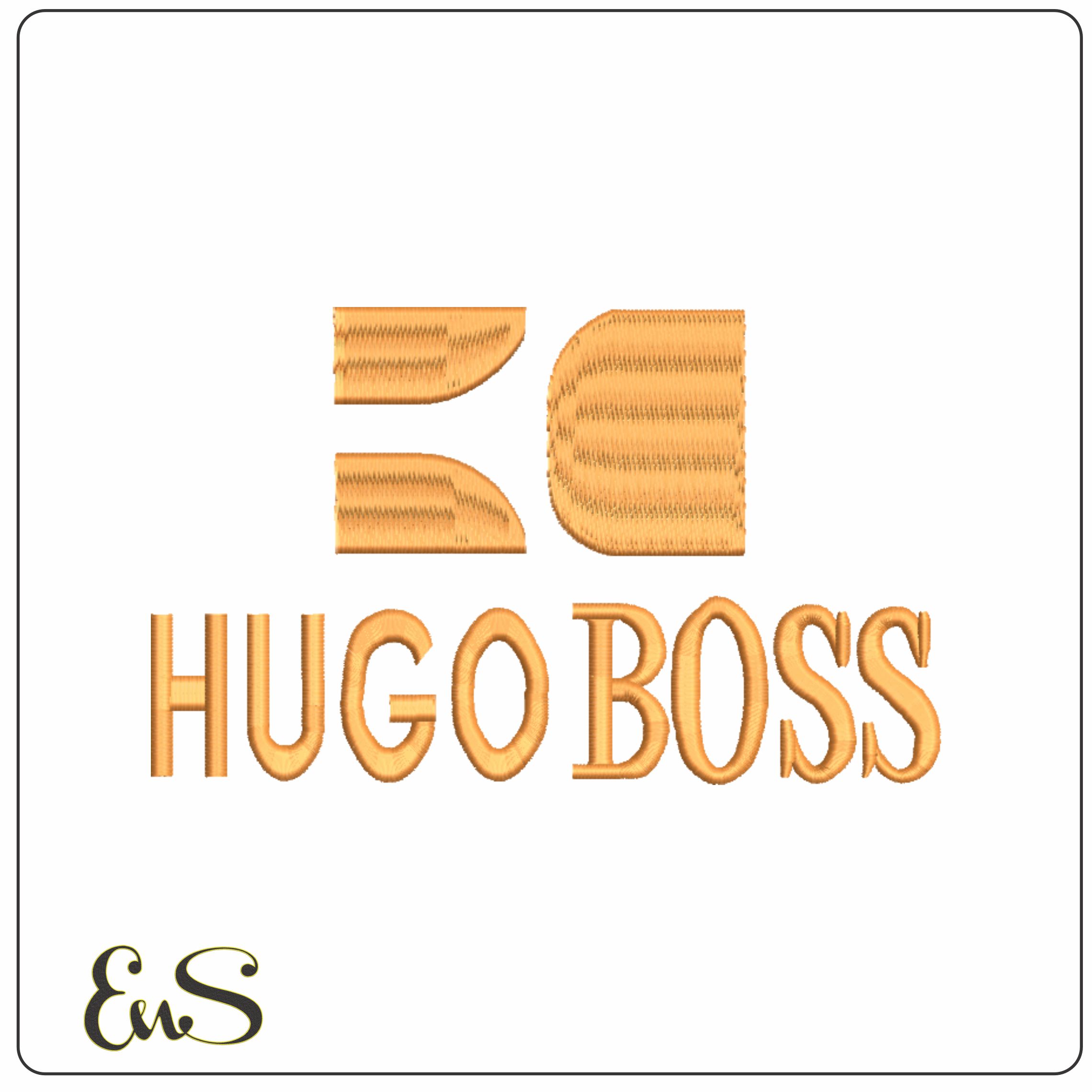 HUGO BOSS Orange-Elegant embroidery design file - instant download