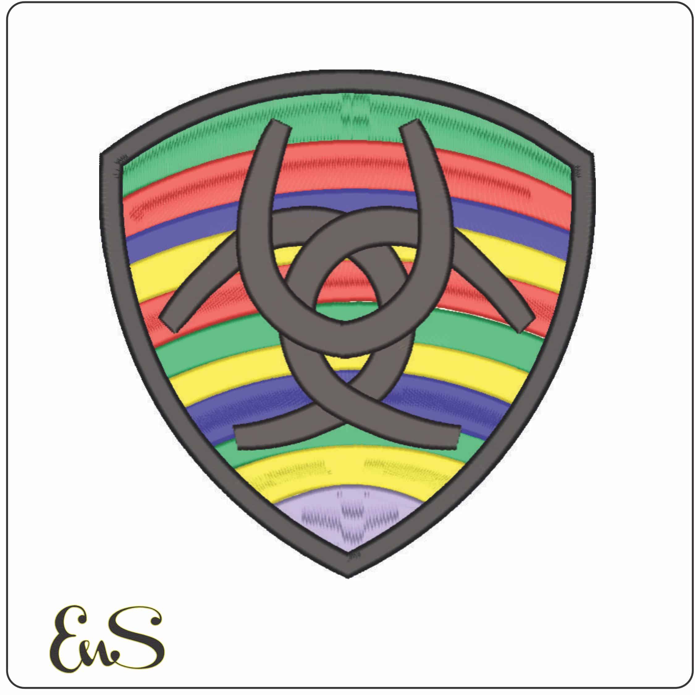 LGBT Horse shoes-Elegant embroidery design file - instant download