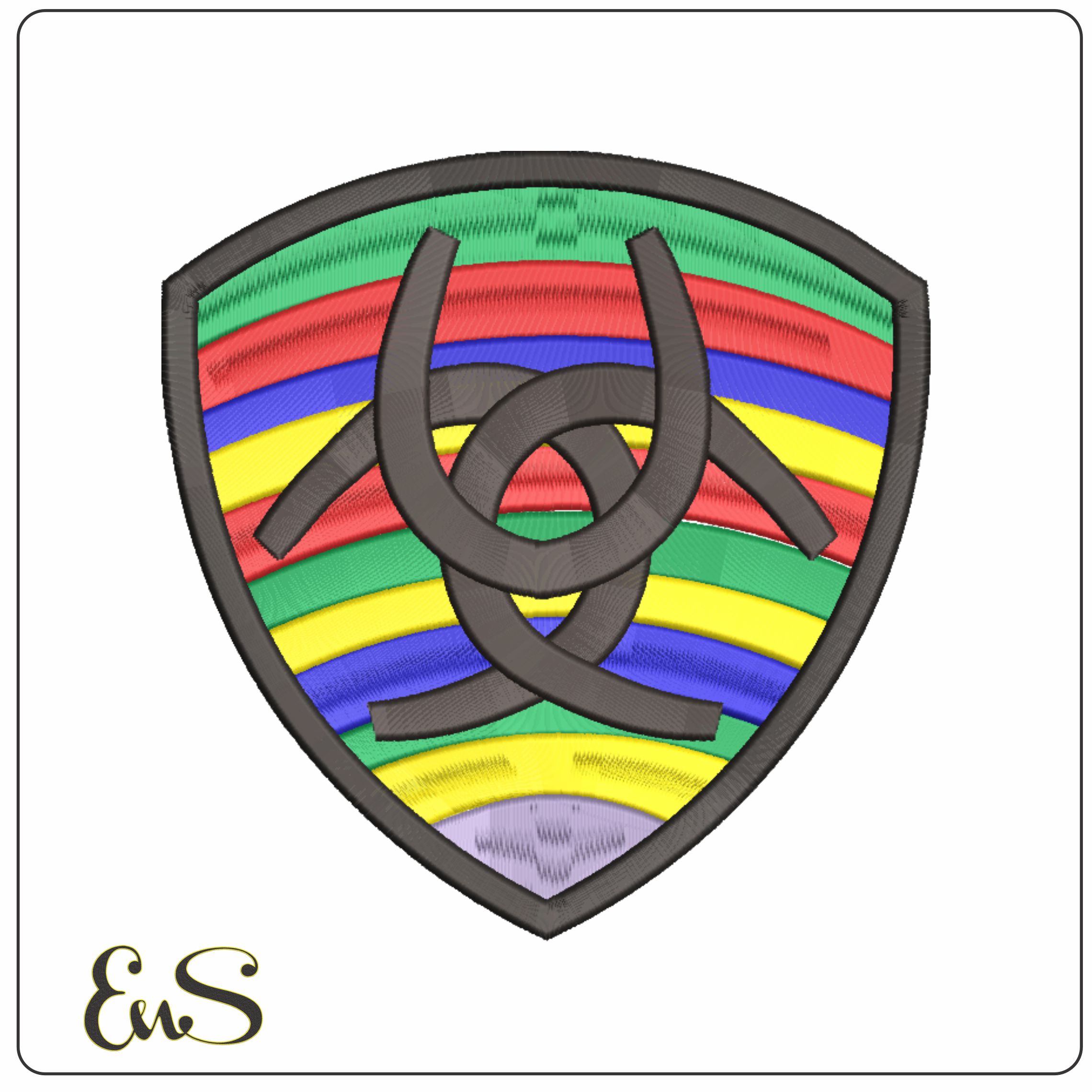 LGBT Horse shoes-Elegant embroidery design file - instant download