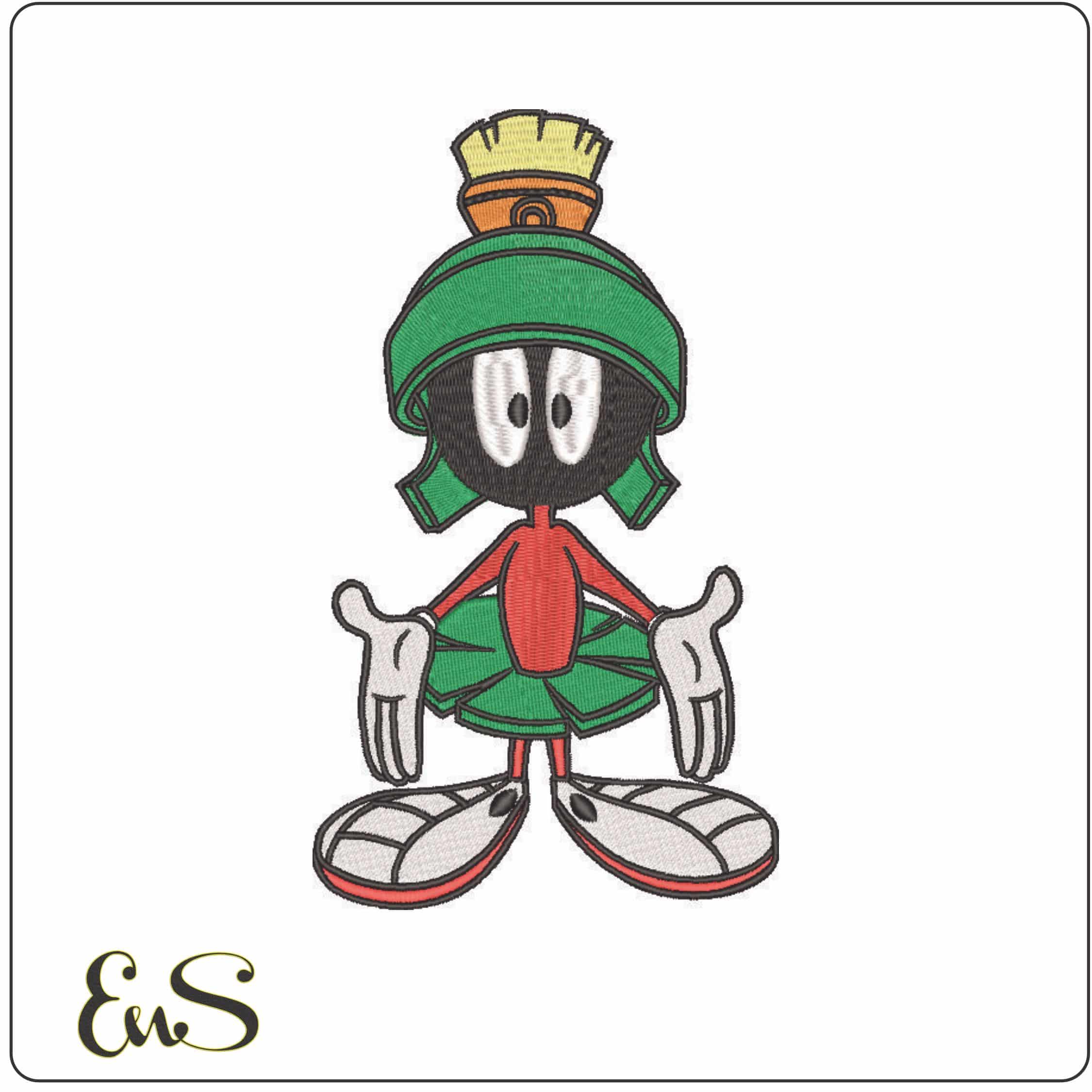 Marvin Martian Exclamation-Elegant embroidery design file - instant download
