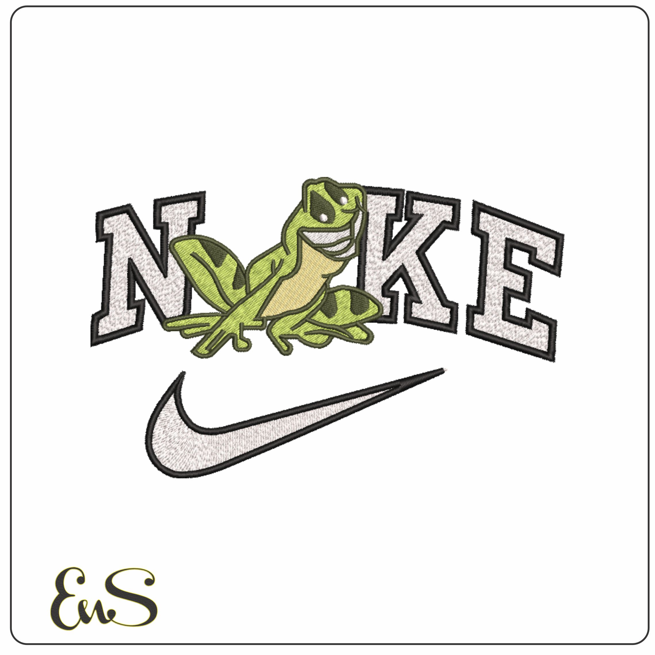 Nike Frog Prince-Elegant embroidery design file - instant download