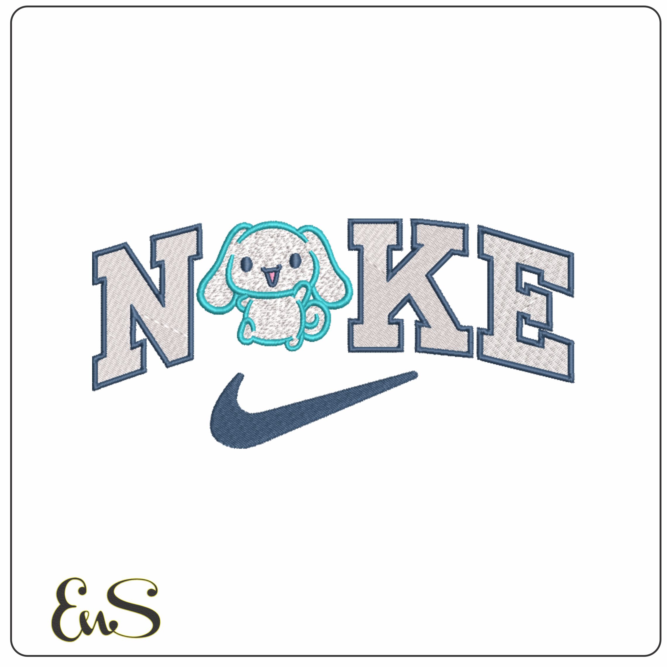 Nike Kitty-Elegant embroidery design file - instant download