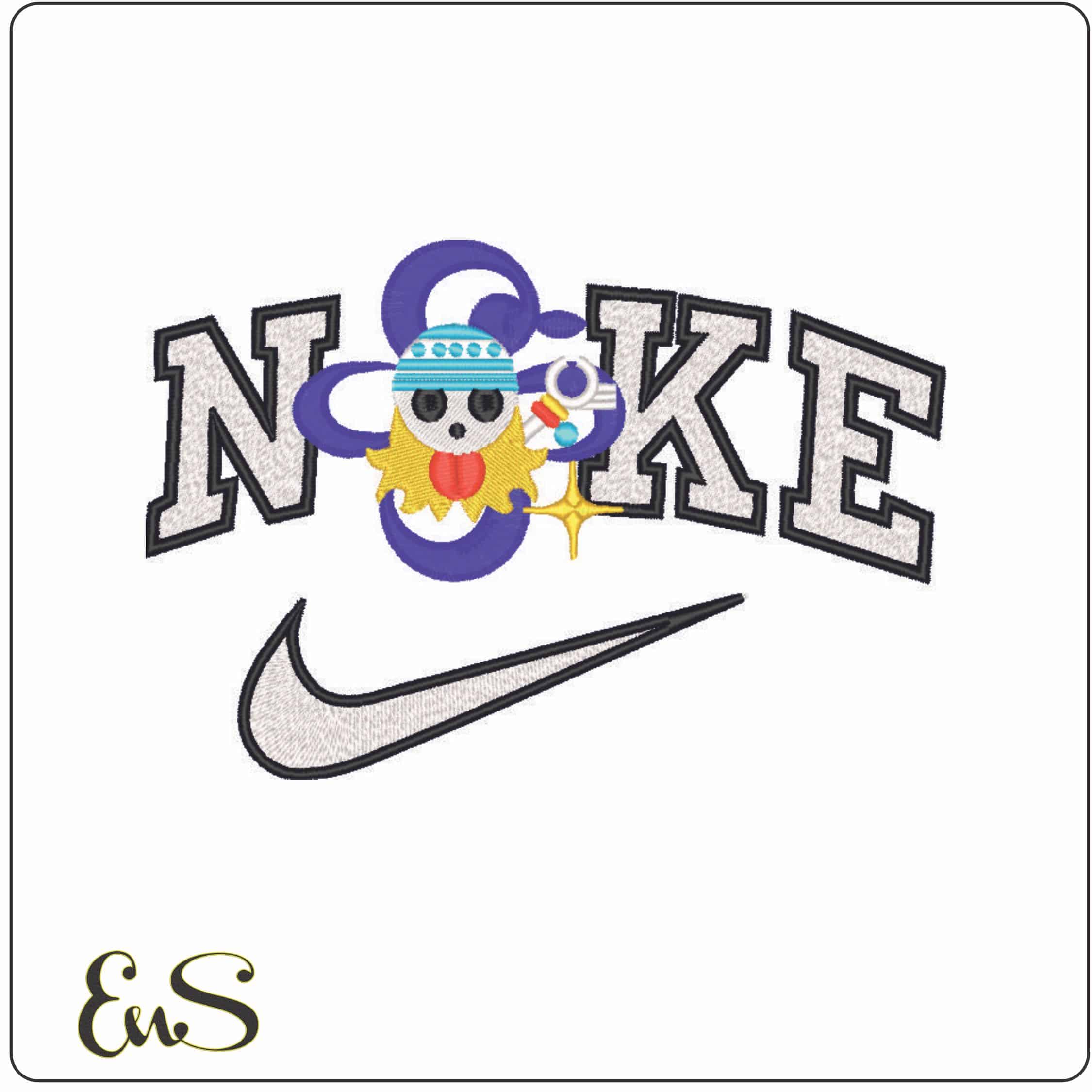 Nike One Piece Nami Tee-Elegant embroidery design file - instant download