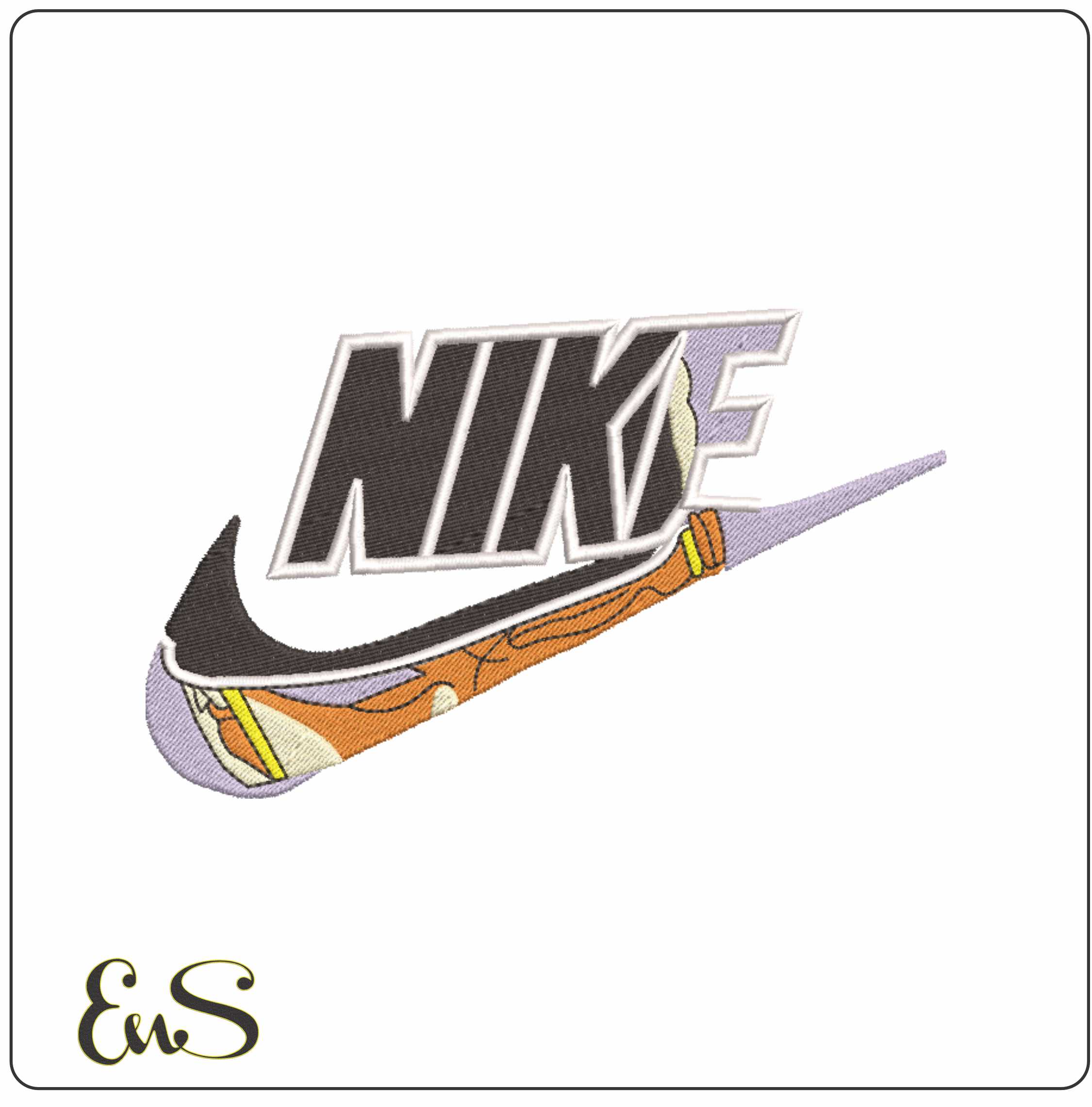 Nike Roronoa Zoro eyes-Elegant embroidery design file - instant download