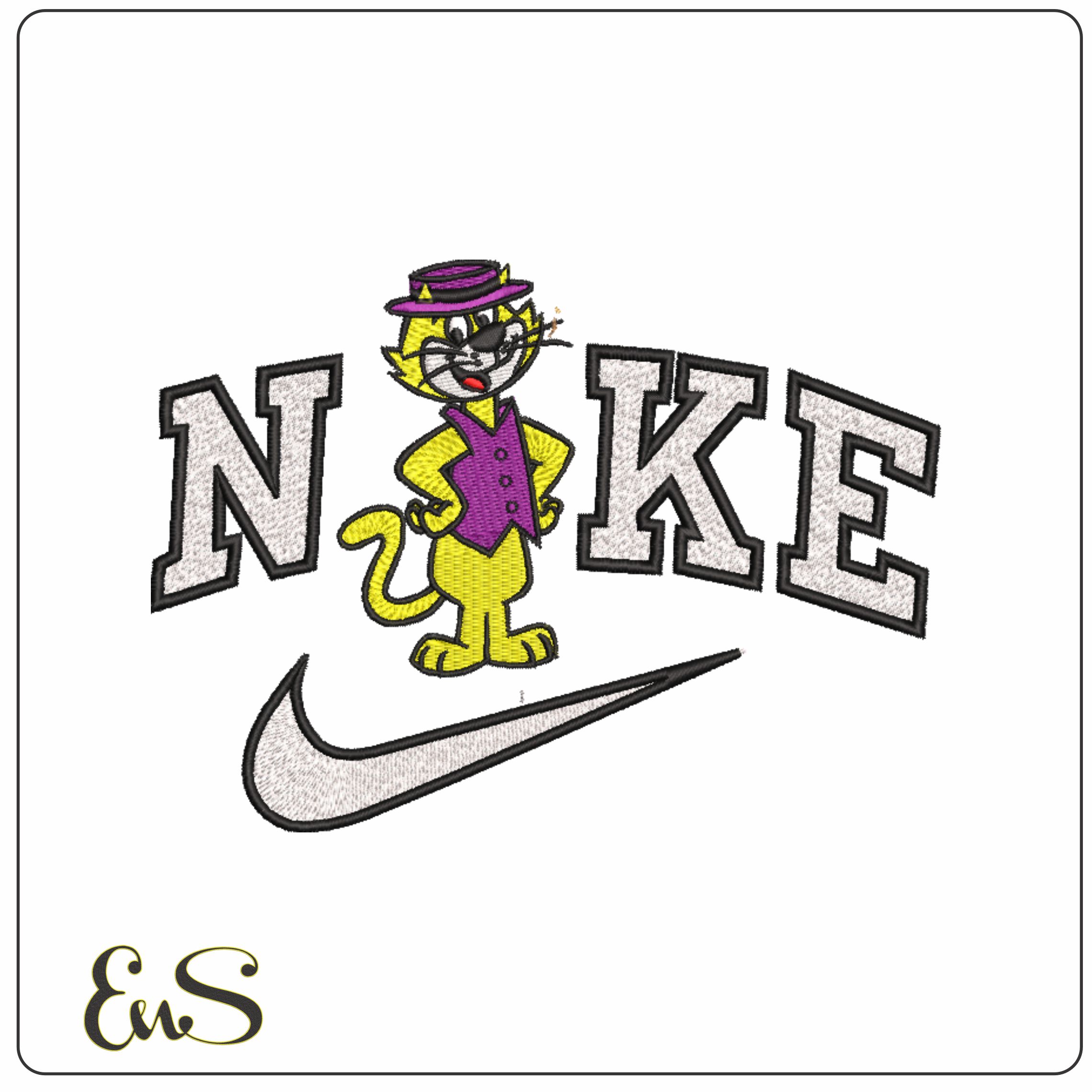 Nike Top Cat-Elegant embroidery design file - instant download