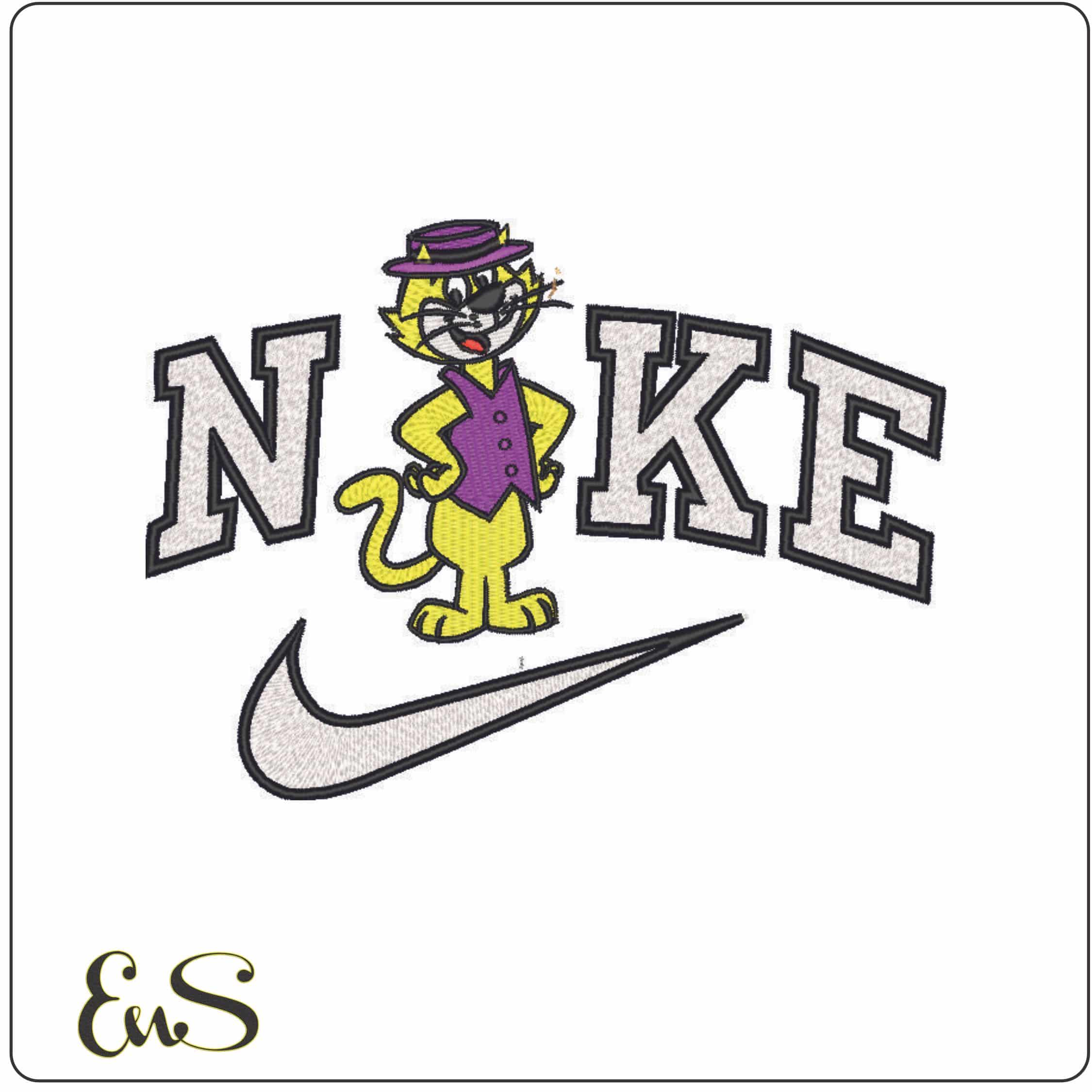 Nike Top Cat-Elegant embroidery design file - instant download