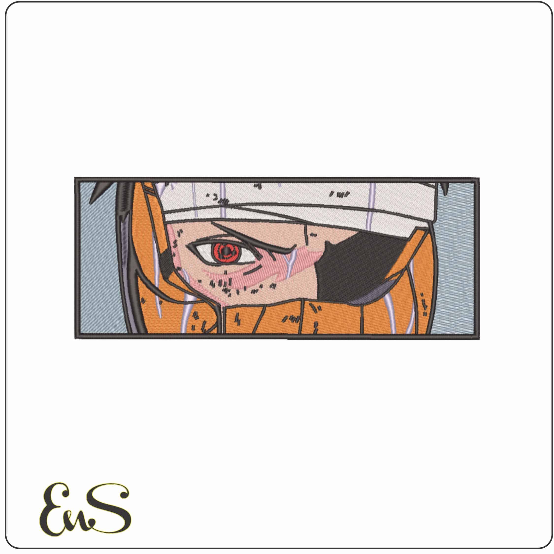 Obito Uchiha - Naruto - Anime-Elegant embroidery design file - instant download