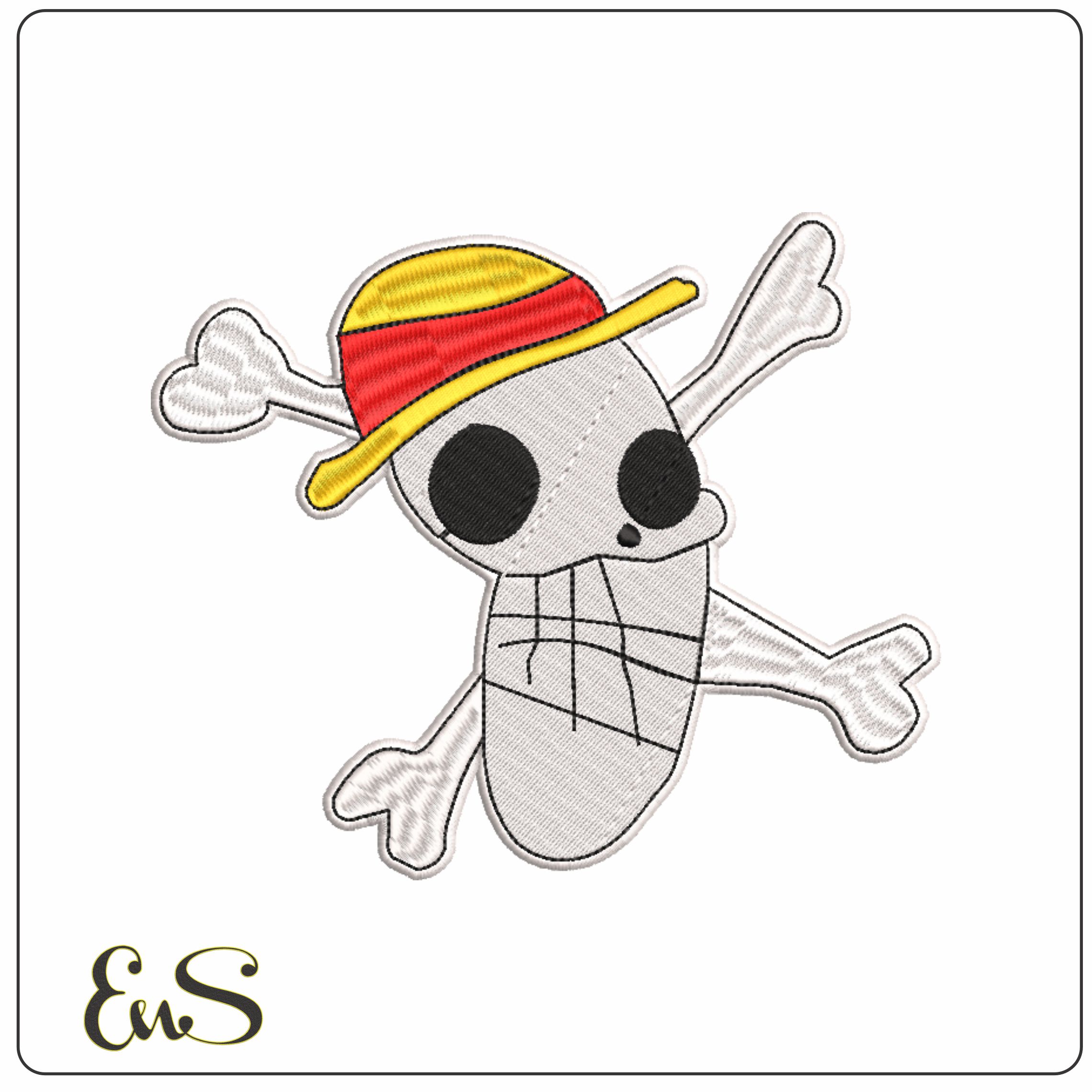 one piece7-Elegant embroidery design file - instant download