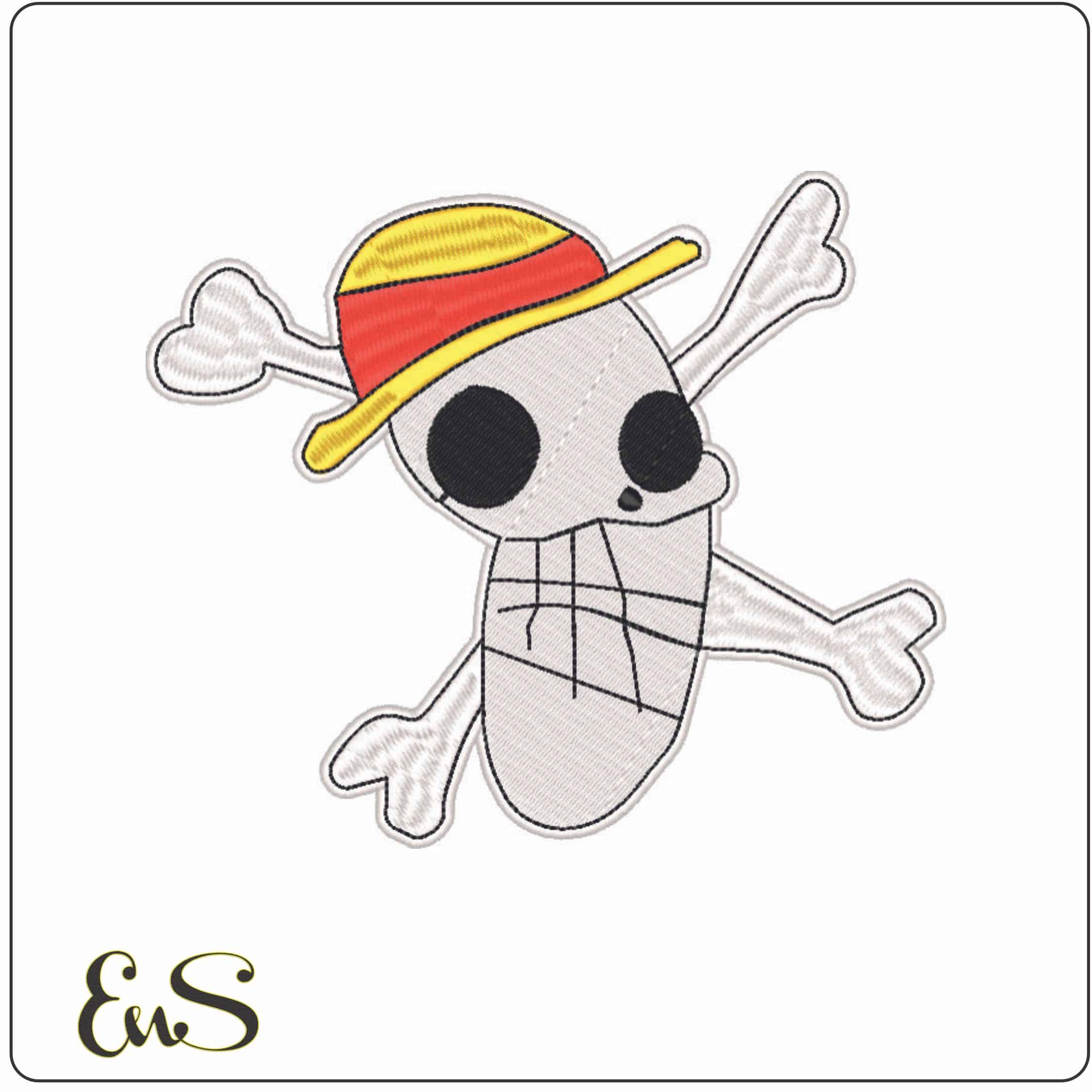 one piece7-Elegant embroidery design file - instant download