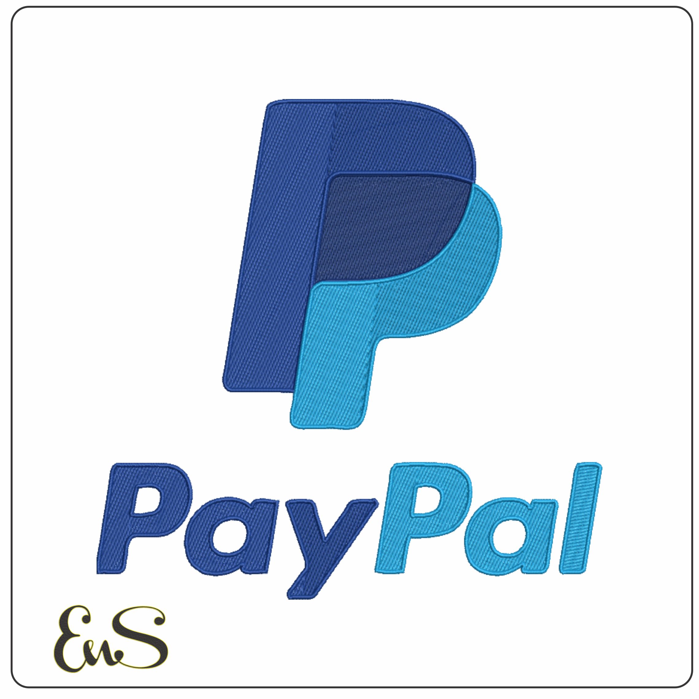 PayPal-Elegant embroidery design file - instant download