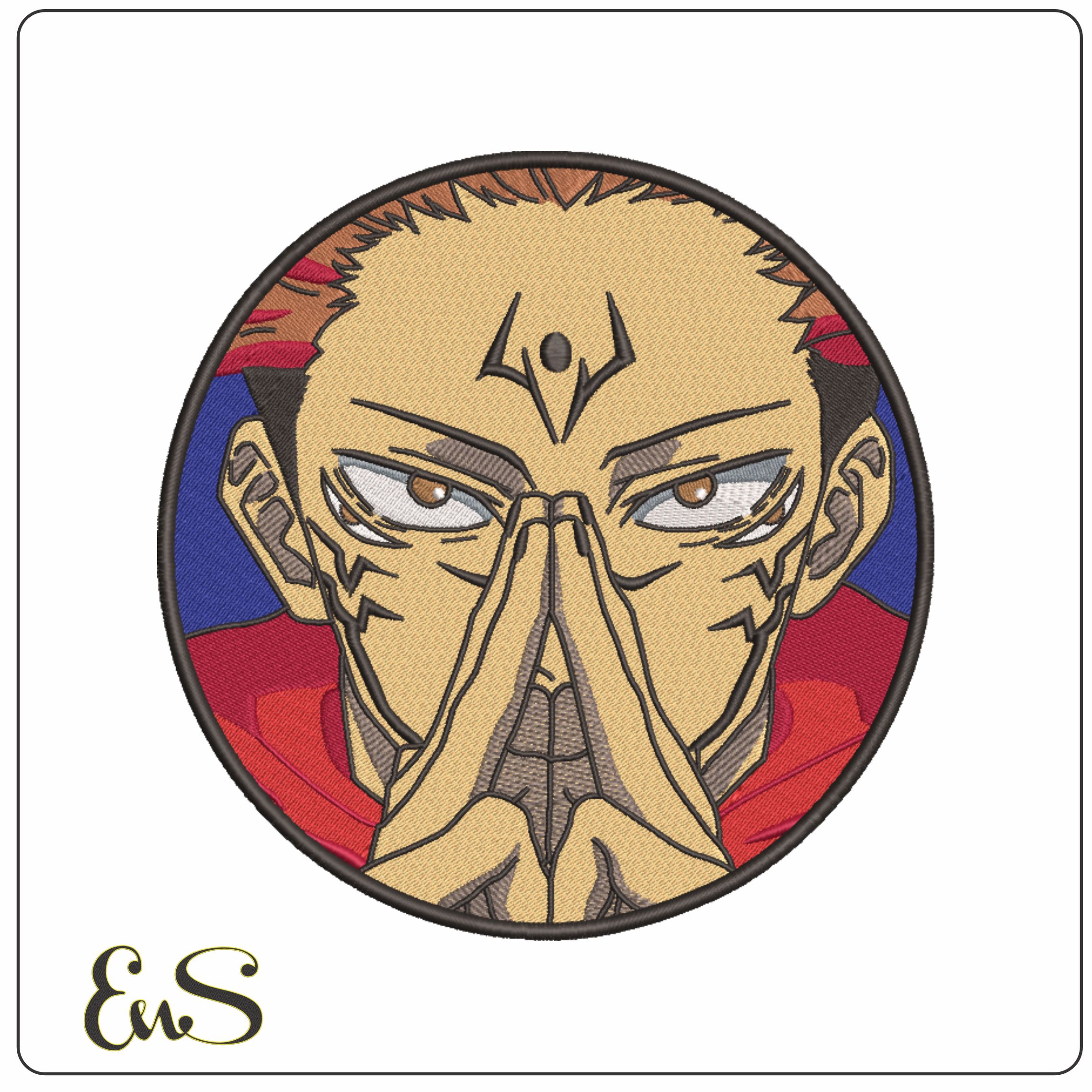 Ryomen Sukuna - Anime-Elegant embroidery design file - instant download