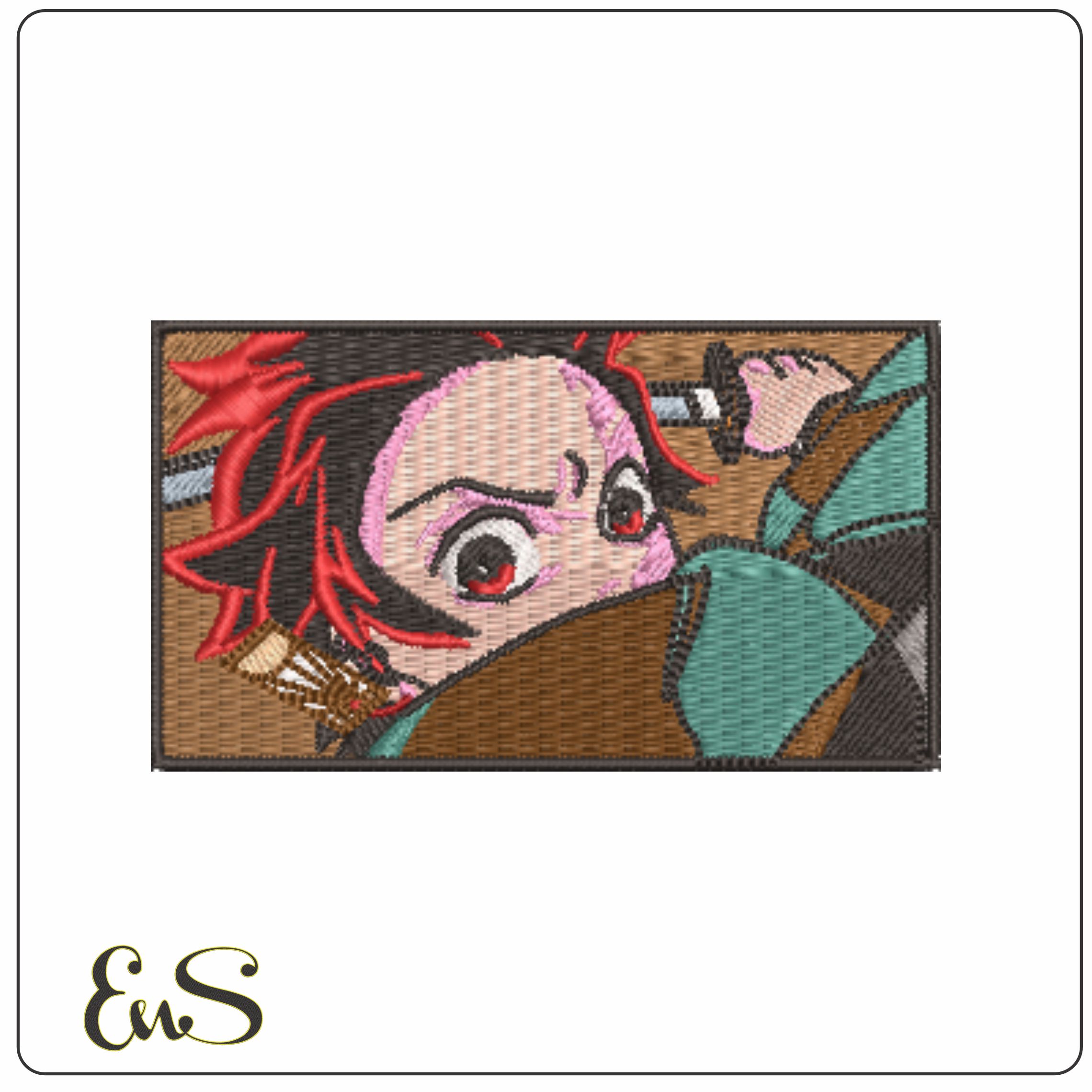 Tanjiro Kamado with sword - Demon Slayer - Anime-Elegant embroidery design file - instant download