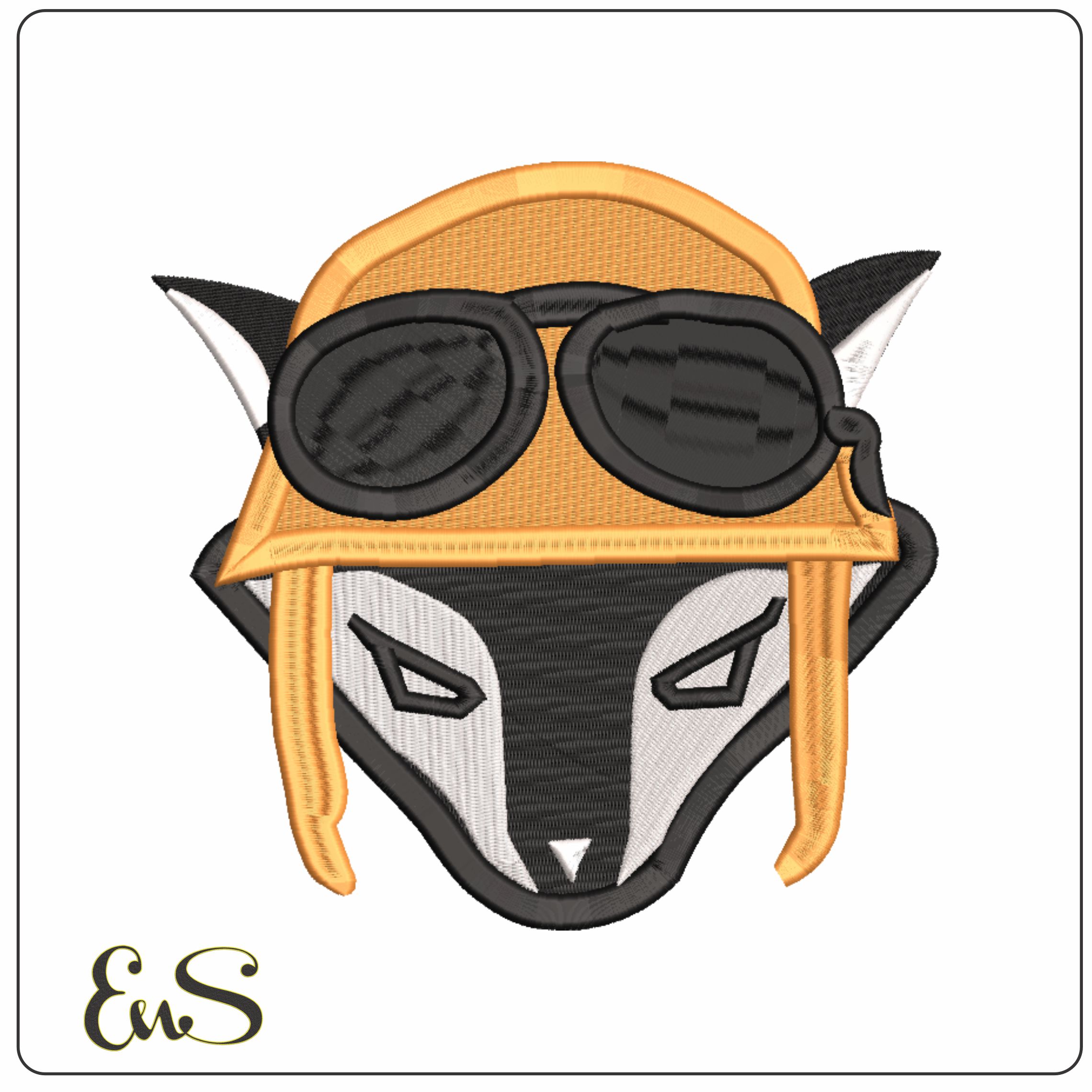The Flying Fox-Elegant embroidery design file - instant download