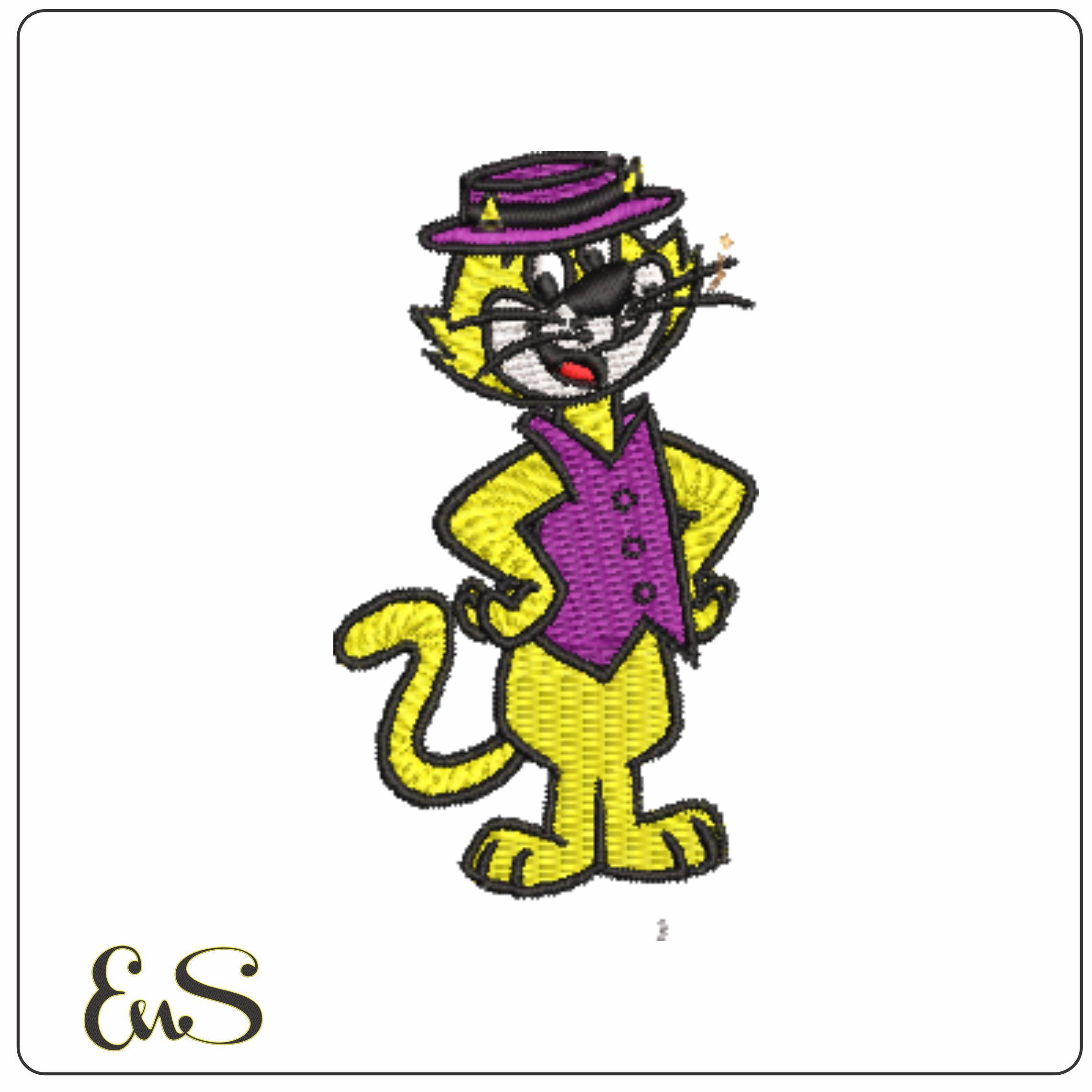 Top Cat-Elegant embroidery design file - instant download