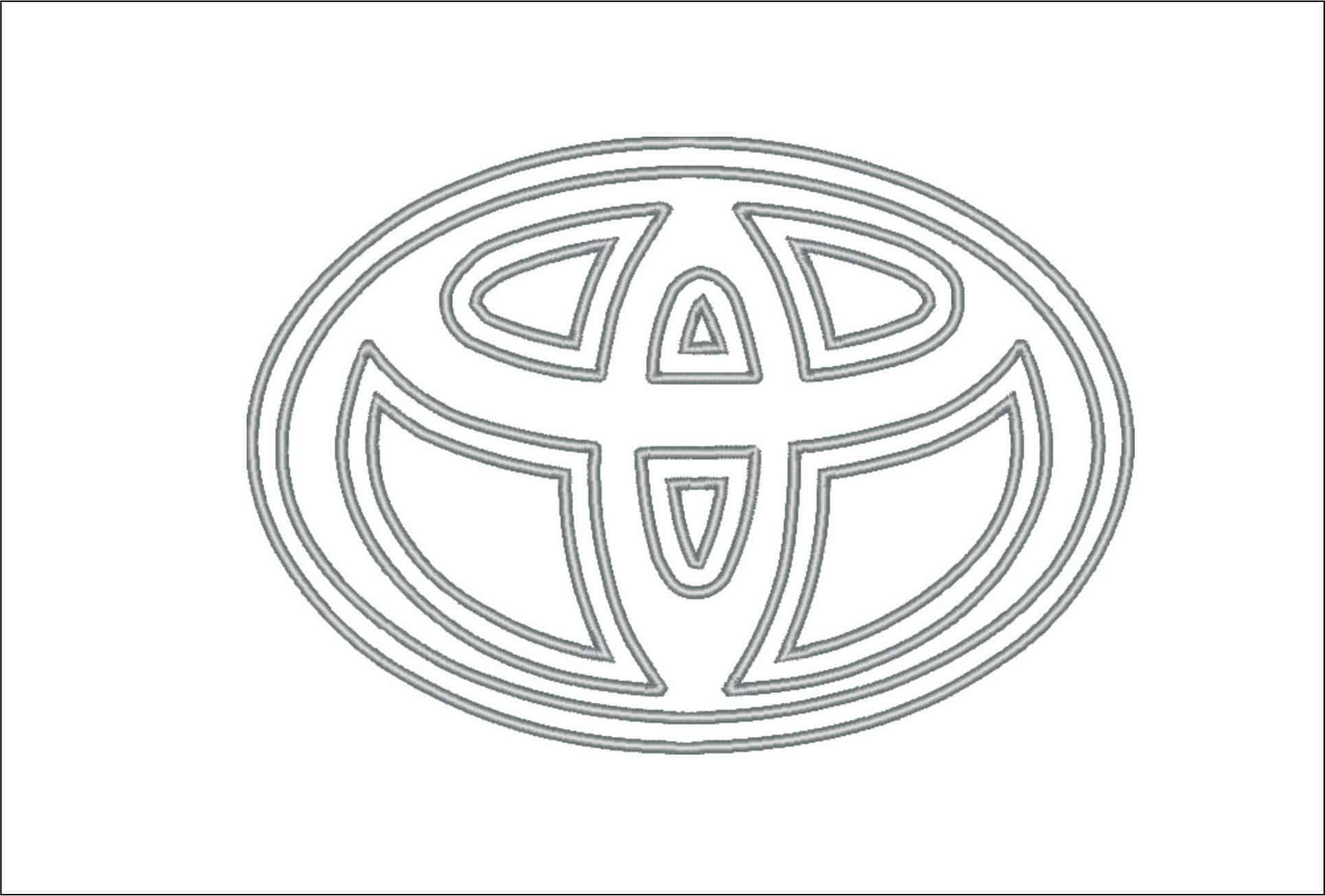Toyota Logo-Elegant embroidery design file - instant download