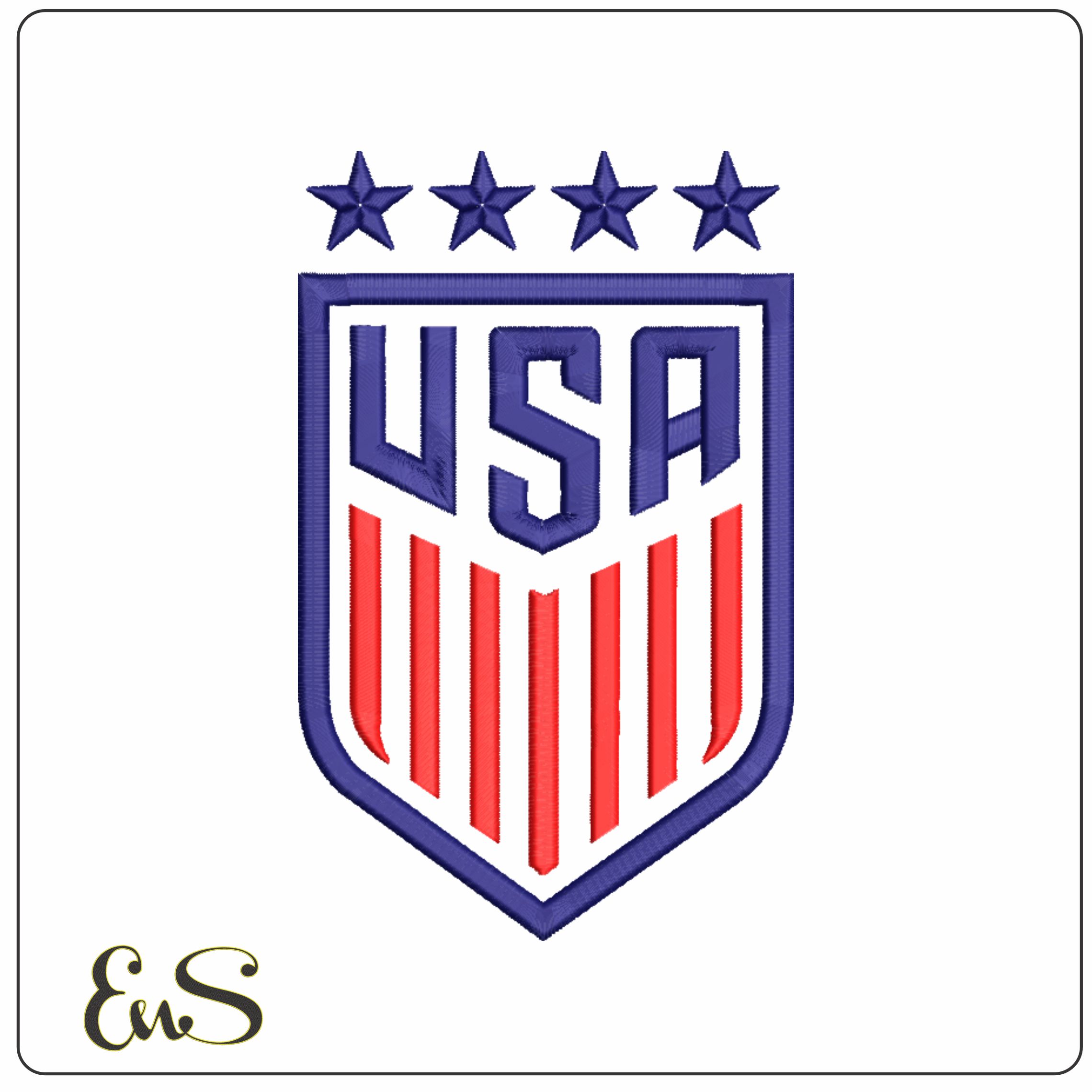 USA 4 Stars-Elegant embroidery design file - instant download